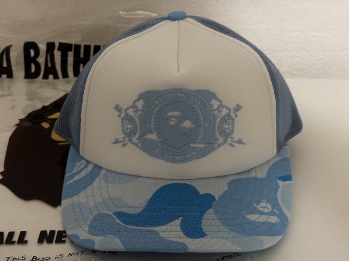 Bape Authentic ape bape ICY bape trucker mesh hat cap new Size ONE SIZE - 2 Thumbnail