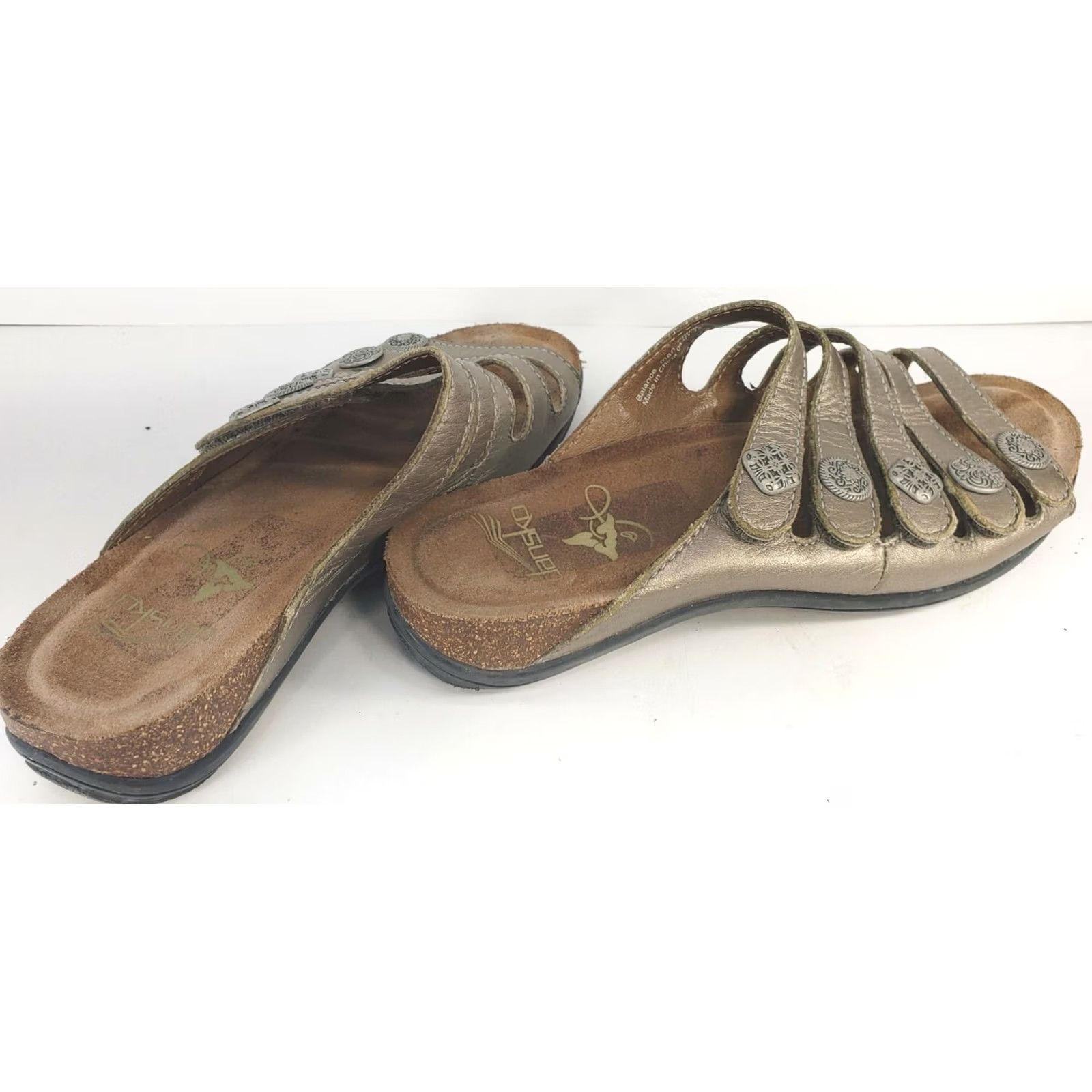 Dansko Dansko Janie Bronze 5-Strap Slip-on Slide Sandals Women's Size 5.5-6M 36E Bronze Sandal Slip On Casual Comfort Womens Shoes Size US 5.5 / IT 35.5 - 5 Thumbnail