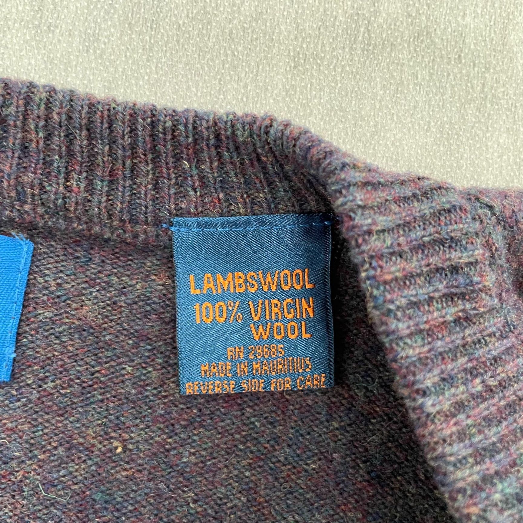 Pendleton VINTAGE Pendleton Sweater Adult Large Purple Lambswool Virgin Wool Pullover Mens Size US L / EU 52-54 / 3 - 6 Thumbnail