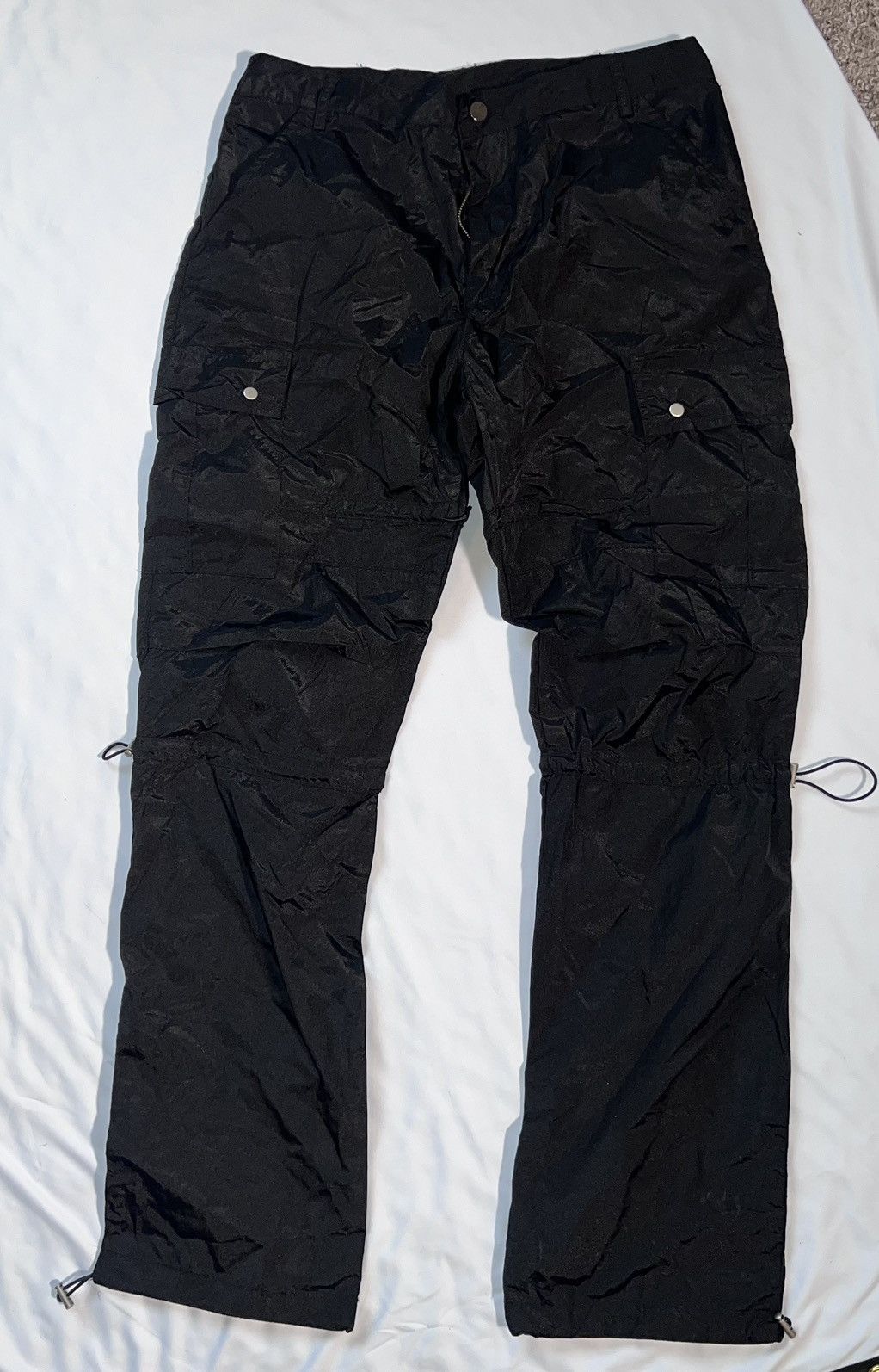 MNML Black cargo pants Size US 33 - 5 Thumbnail