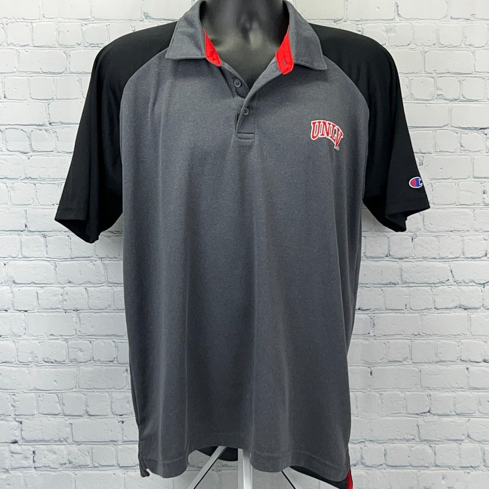 Champion UNLV Rebels Polo Shirt University Nevada Las Vegas Gray L Size US L / EU 52-54 / 3 - 2 Thumbnail