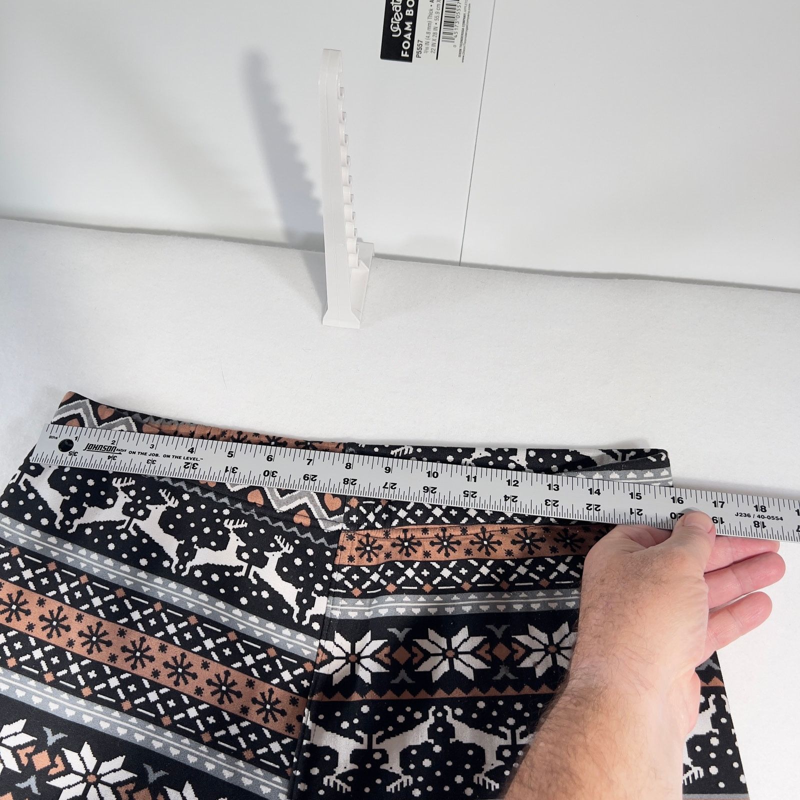 Other No Boundries NOBO Lounge Pants Woman XL 15-17 Brwn Fair Isle Size ONE SIZE - 6 Thumbnail
