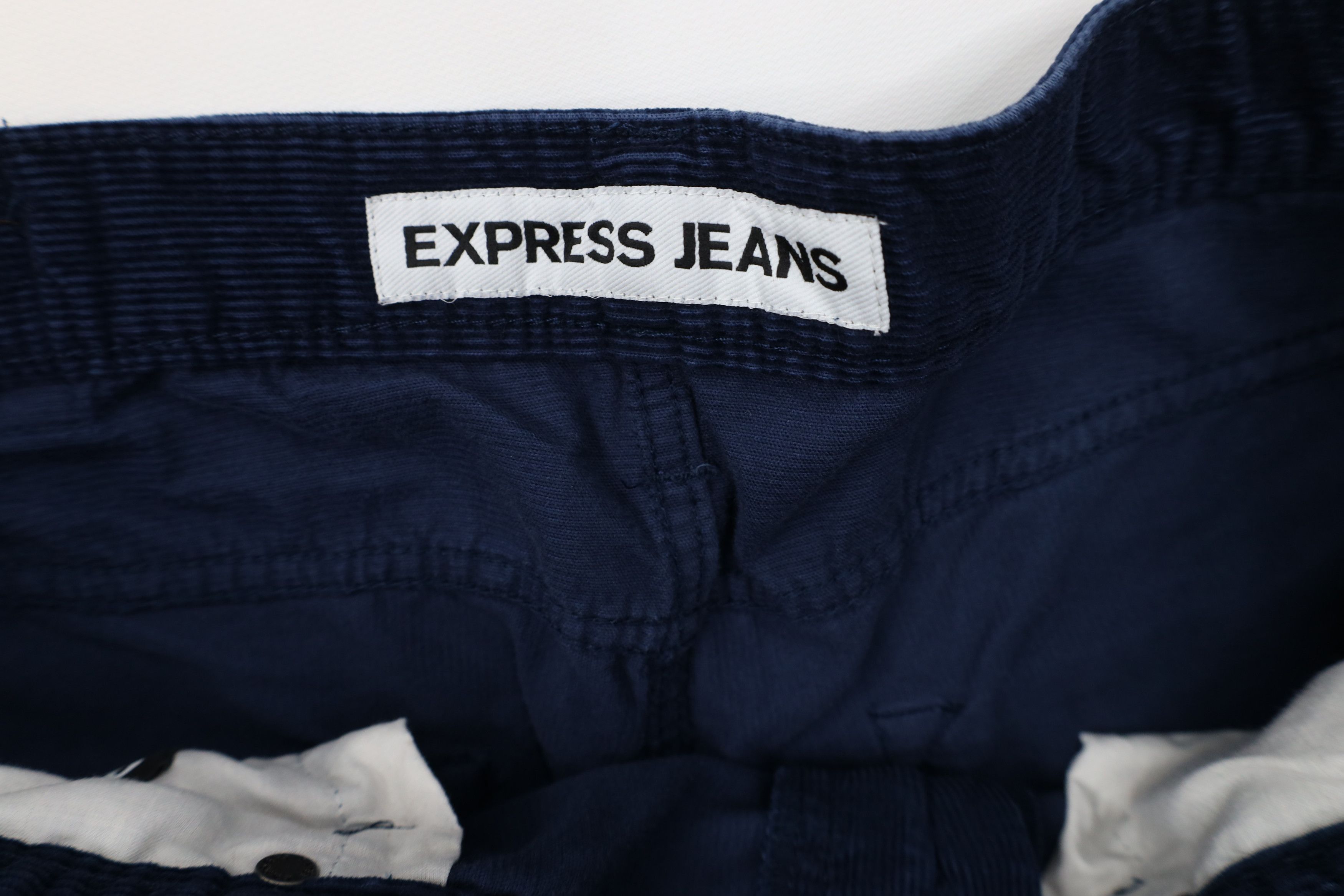Express Express Faded Rocco Straight Leg Corduroy Chino Pants Blue Size US 36 / EU 52 - 6 Thumbnail