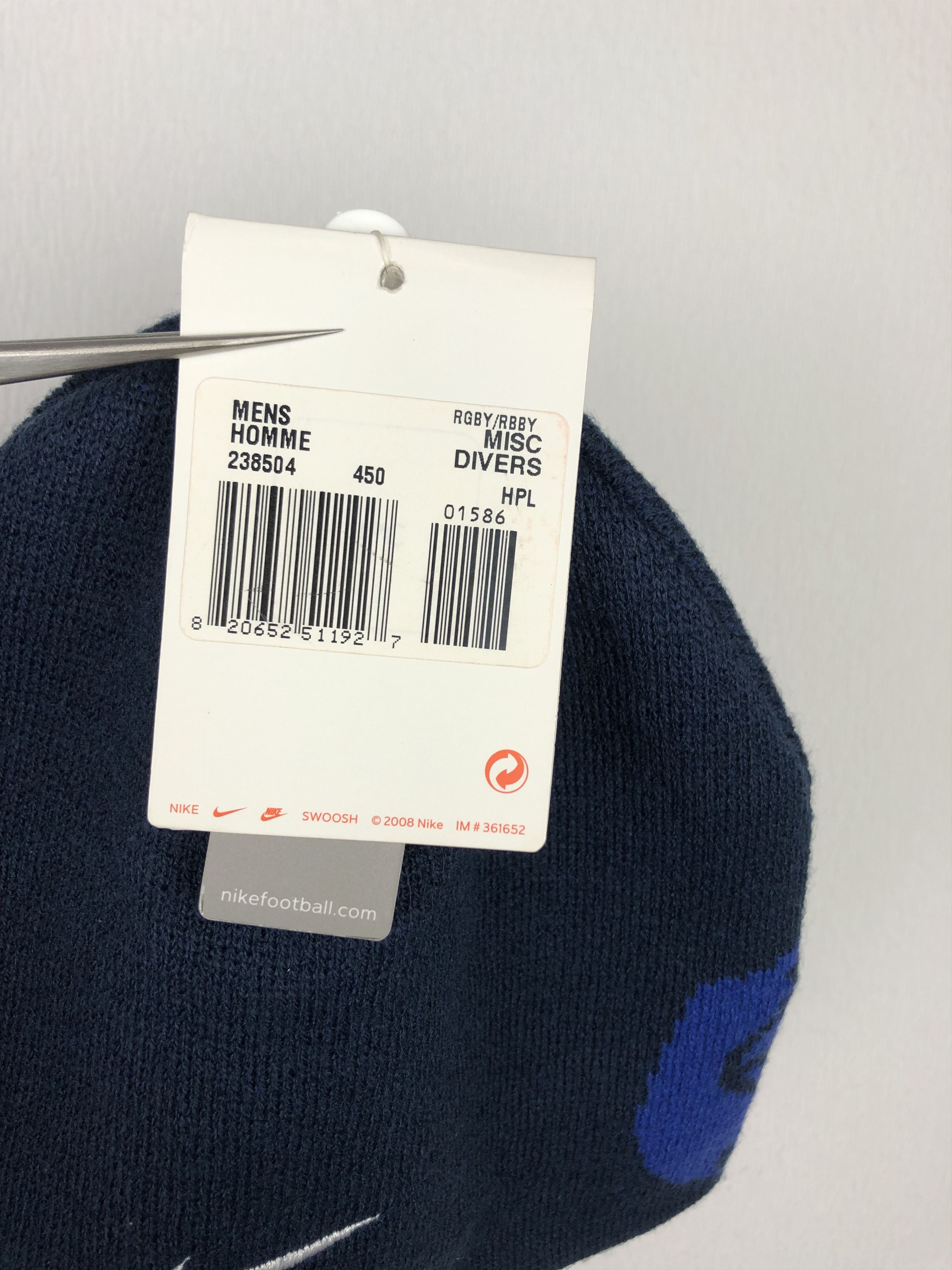 Nike × Vintage Vintage Nike France Rugby Beanie Hat Rare New Double Sided Size ONE SIZE - 6 Thumbnail