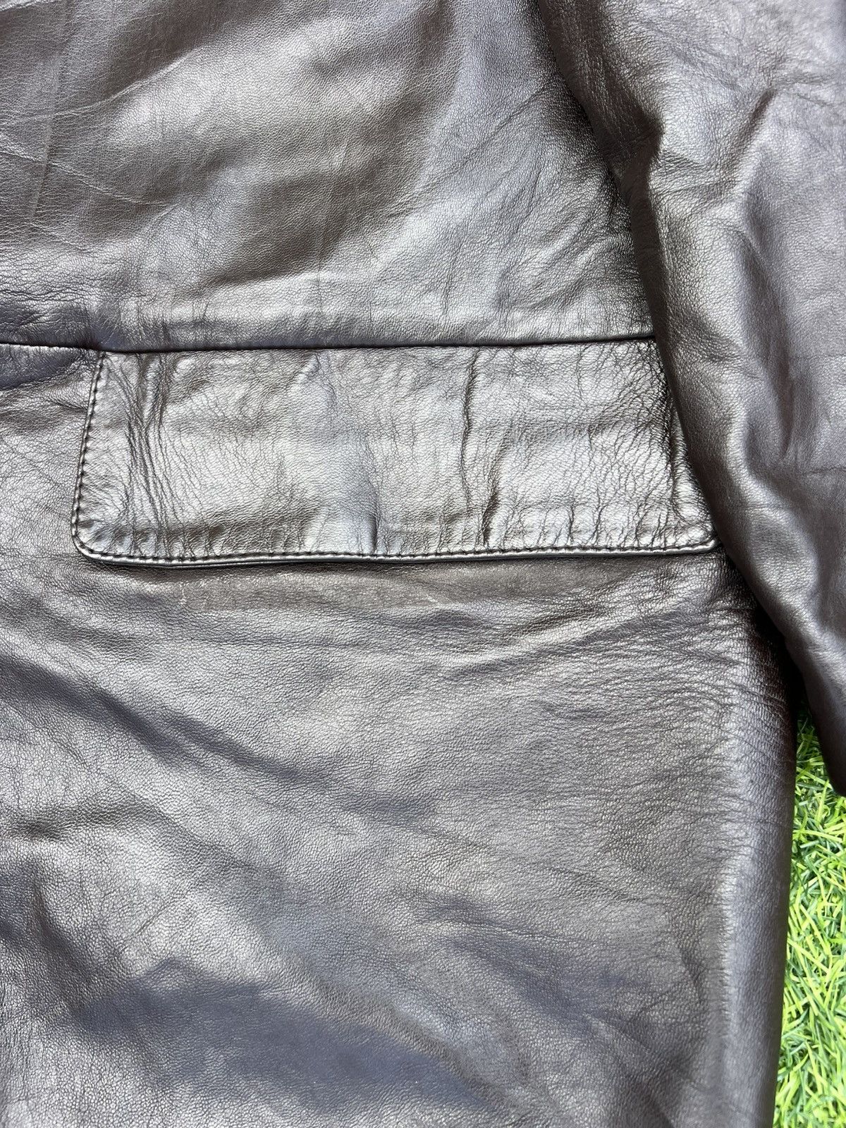 Lanvin Vintage Lanvin Sports Italian Leather Car Coat - Large Size US L / EU 52-54 / 3 - 20 Thumbnail