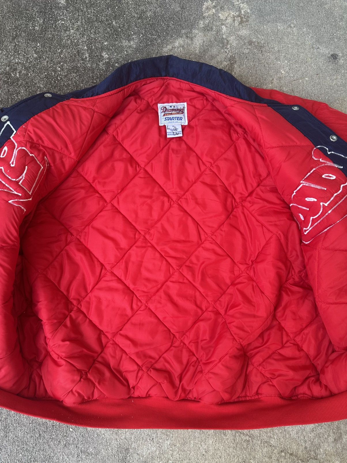 Starter VINTAGE Cleveland Indians Men’s Jacket XL Blue Starter 90s Size US XL / EU 56 / 4 - 5 Thumbnail