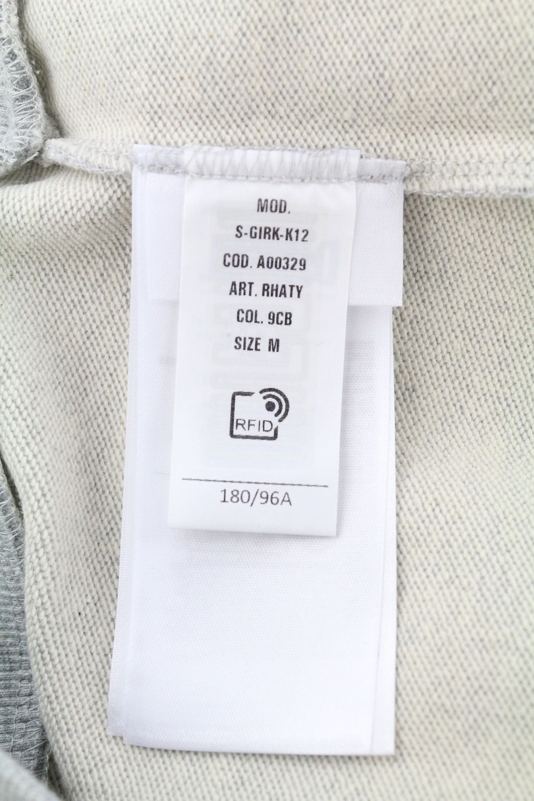 Diesel S-GIRK-K12 M Grey Melange Logo Sweatshirt 41019 Size US M / EU 48-50 / 2 - 8 Thumbnail