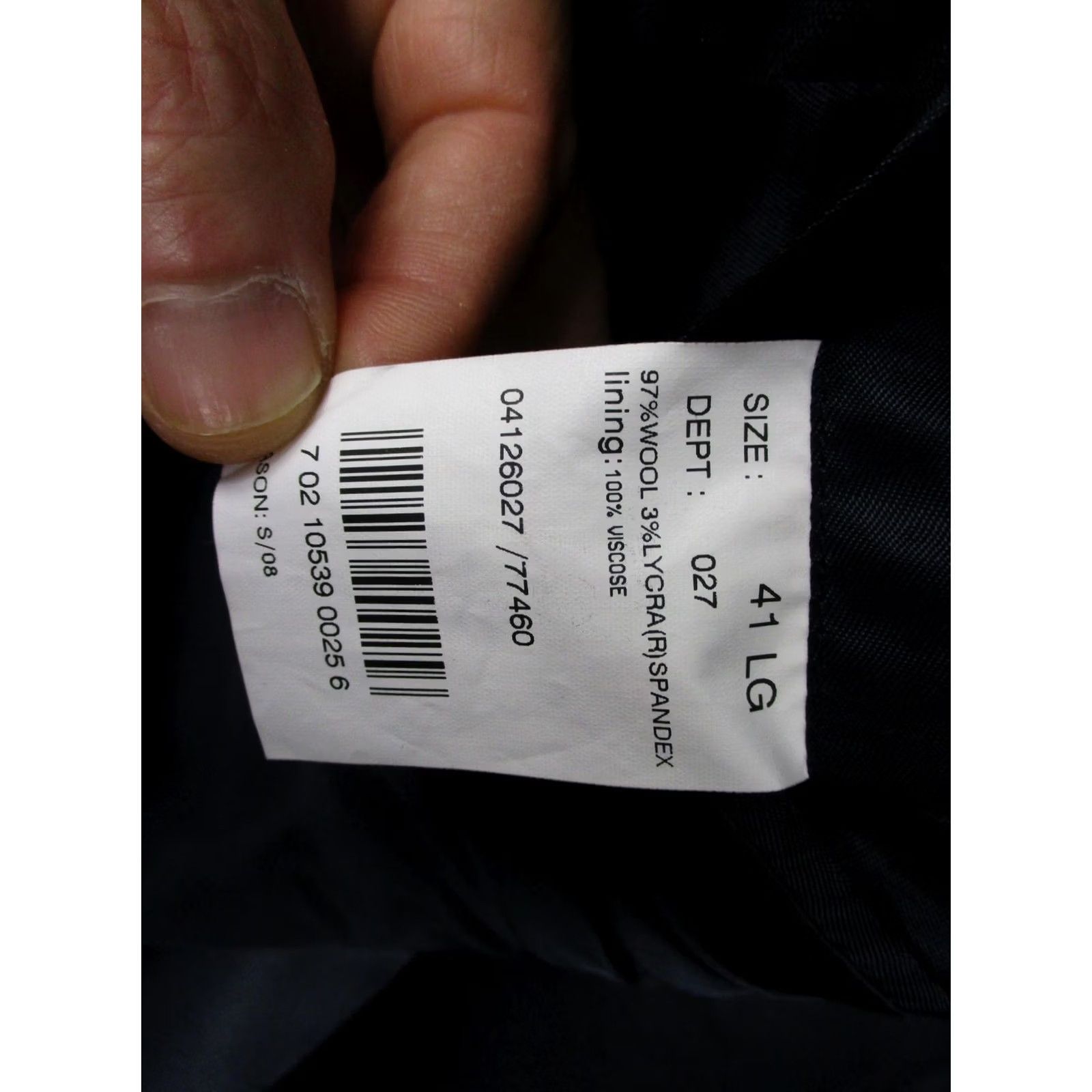 Brooks Brothers Brooks Brothers 346 Blazer Mens 41L Blue Stretch Wool Two Button Suit Jacket Size 42R - 7 Thumbnail