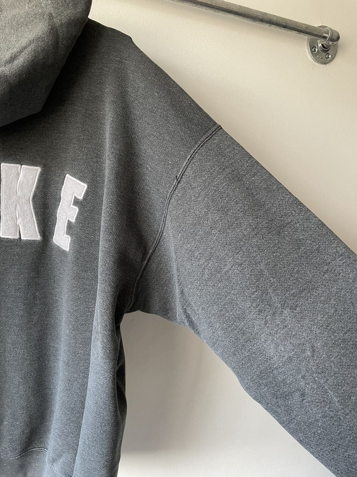 Vintage Vintage 90s Nike Check Spellout Boxy Hoodie Size US XXL / EU 58 / 5 - 3 Thumbnail