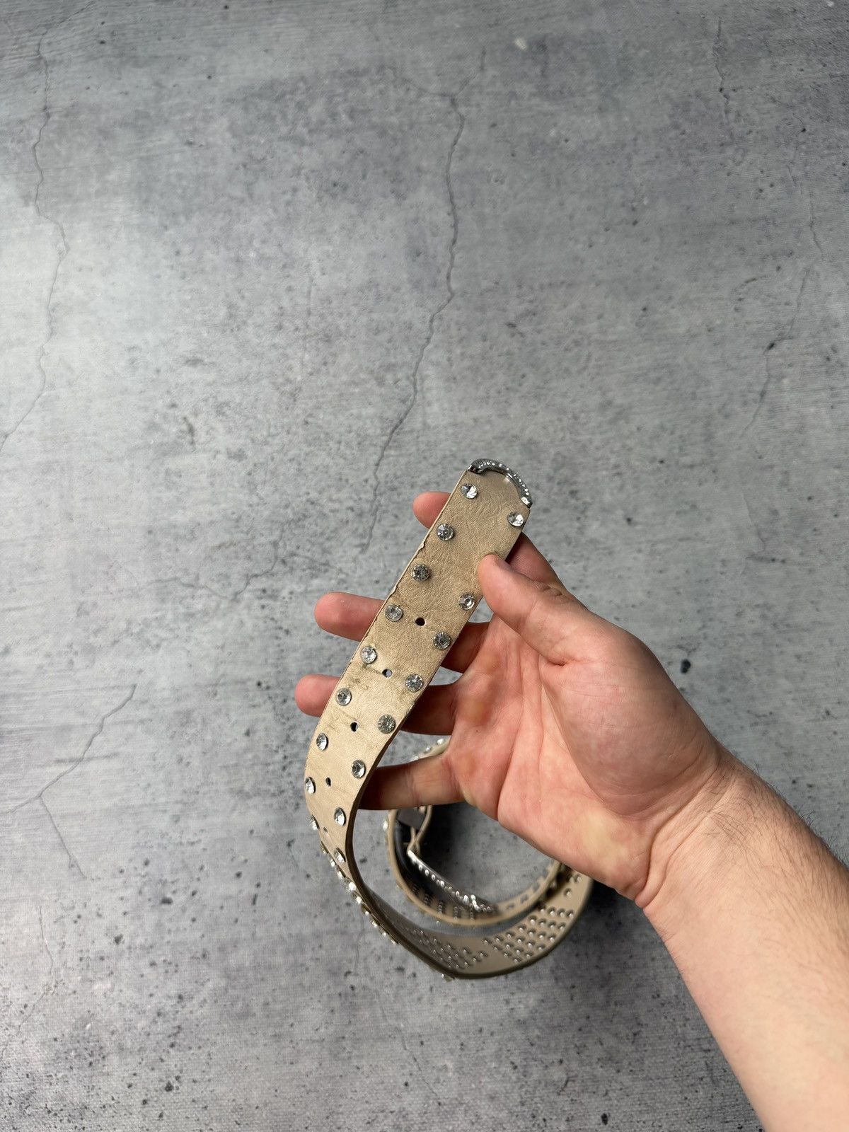 Japanese Brand 00’s NUMBER NINE STYLE LEATHER RARE Y2K BELT VINTAGE Size ONE SIZE - 5 Thumbnail