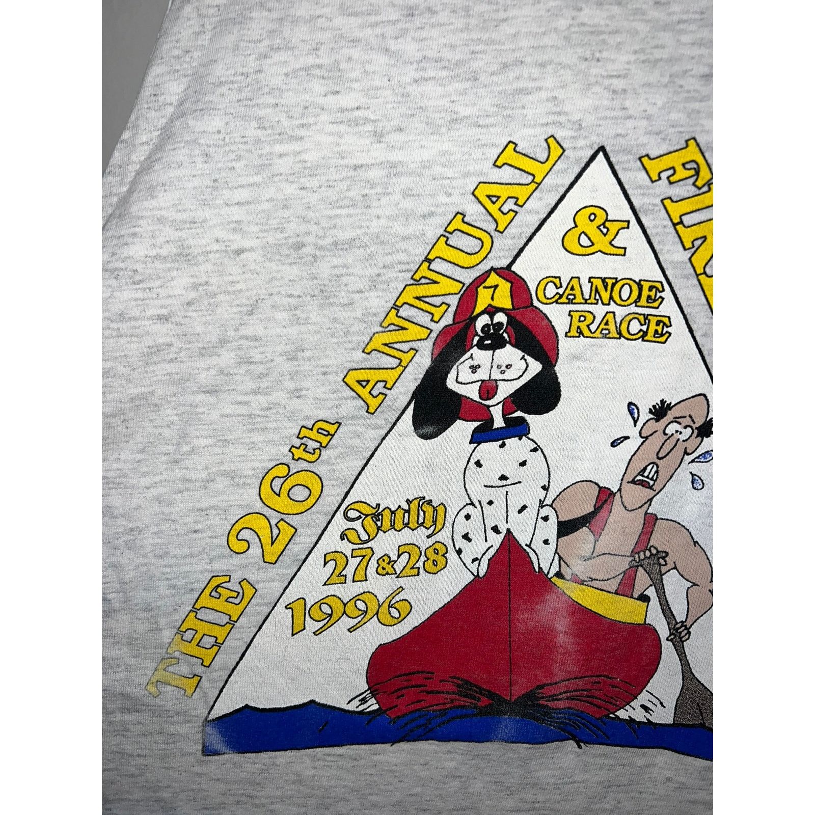 Vintage 1996 Firemen's Picnic & Canoe Race Tank Sleeveless Shirt VTG Size US XL / EU 56 / 4 - 6 Thumbnail