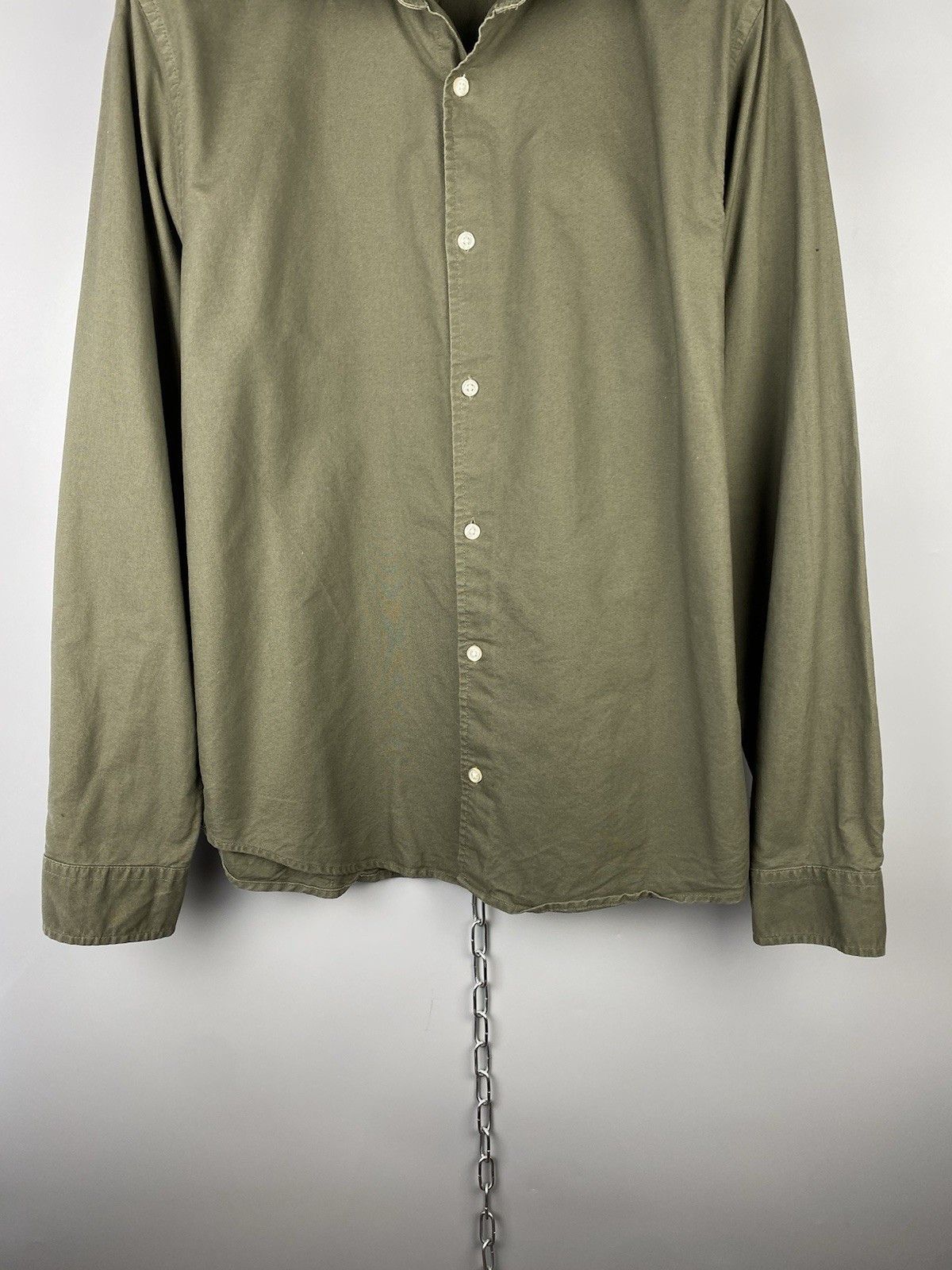 Folk Folk Button Up Khaki Long Sleeve Shirt Size US L / EU 52-54 / 3 - 4 Thumbnail