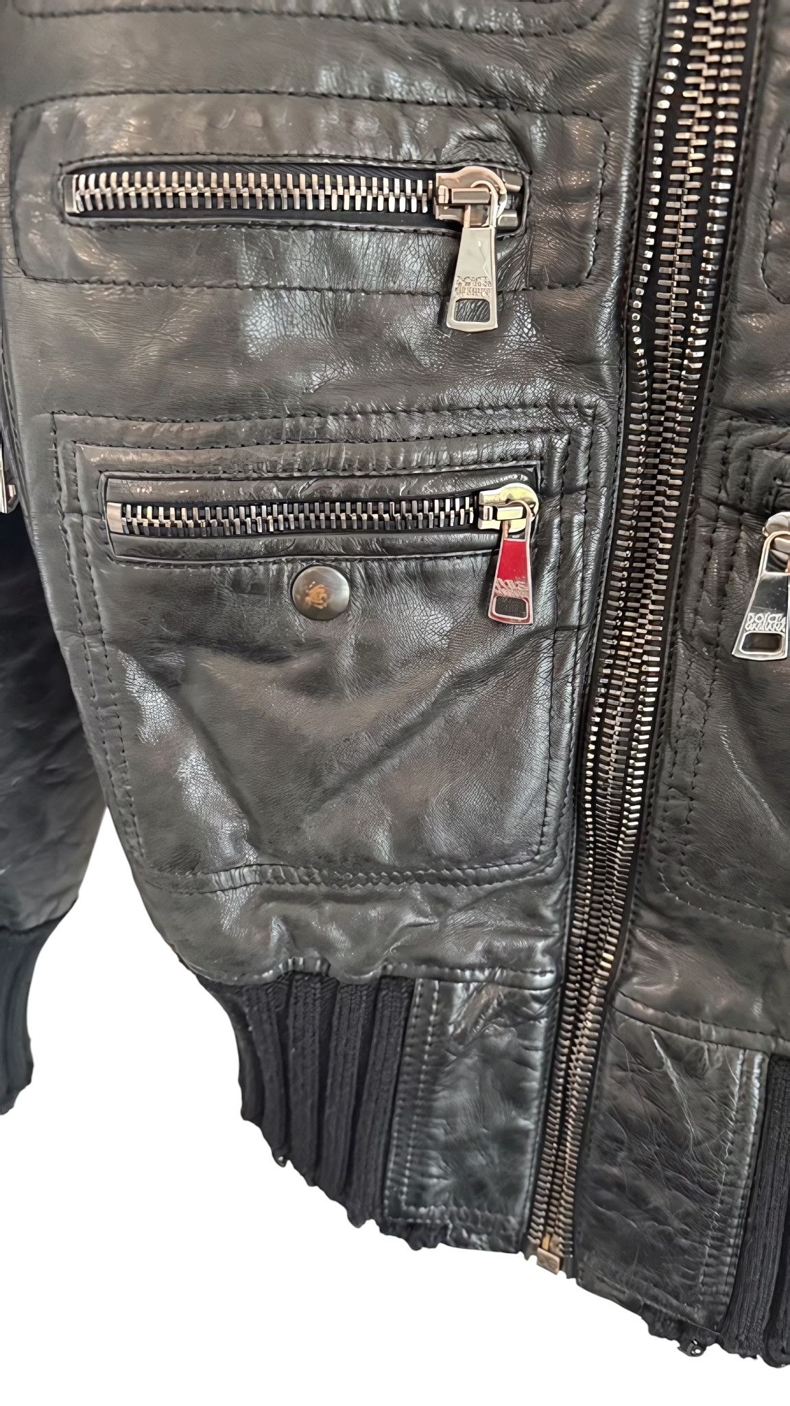 Dolce & Gabbana F/W 2005 GOATSKIN LEATHER DISTRESSED JACKET Size US M / EU 48-50 / 2 - 7 Thumbnail