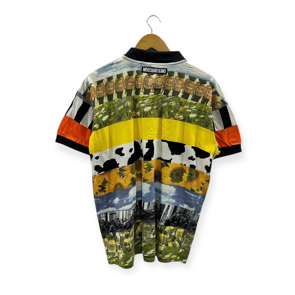 Moschino vintage MOSCHINO JEANS full print all over print t-shirts Size US M / EU 48-50 / 2 - 2 Thumbnail