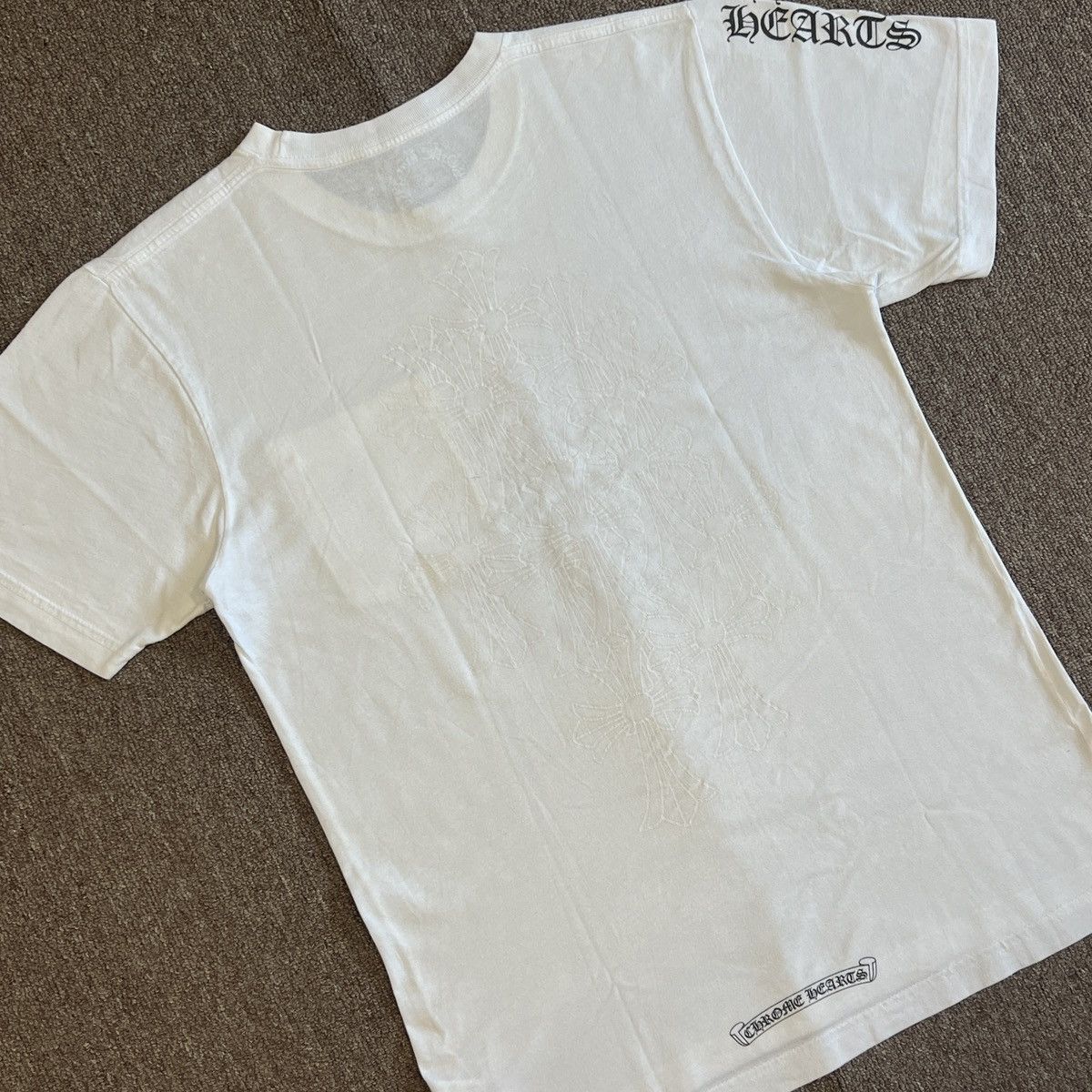 Chrome Hearts × Vintage *Rare* Chrome Hearts Cross Tee Size US S / EU 44-46 / 1 - 6 Thumbnail