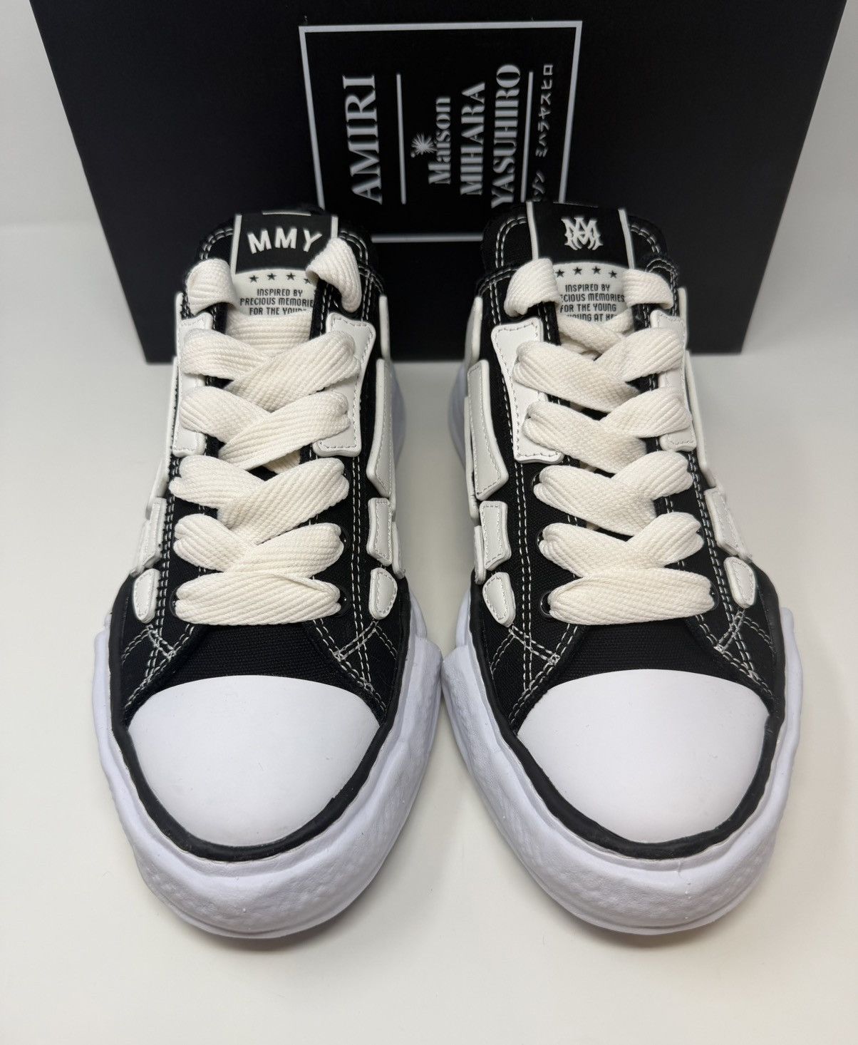 Amiri Amiri x Maison Mihara Yasuhiro Bones Petrson OG Sole Sneaker Size US 12 / EU 45 - 2 Thumbnail