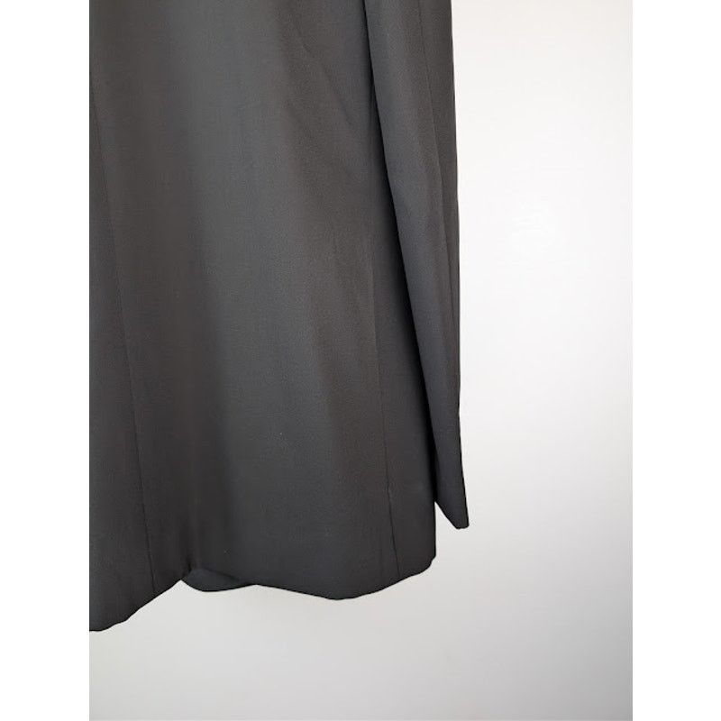 Balenciaga o1rshd1 Oversized Tuxedo Jacket in Black Wool Barathea Size US XXS / EU 40 - 16 Thumbnail