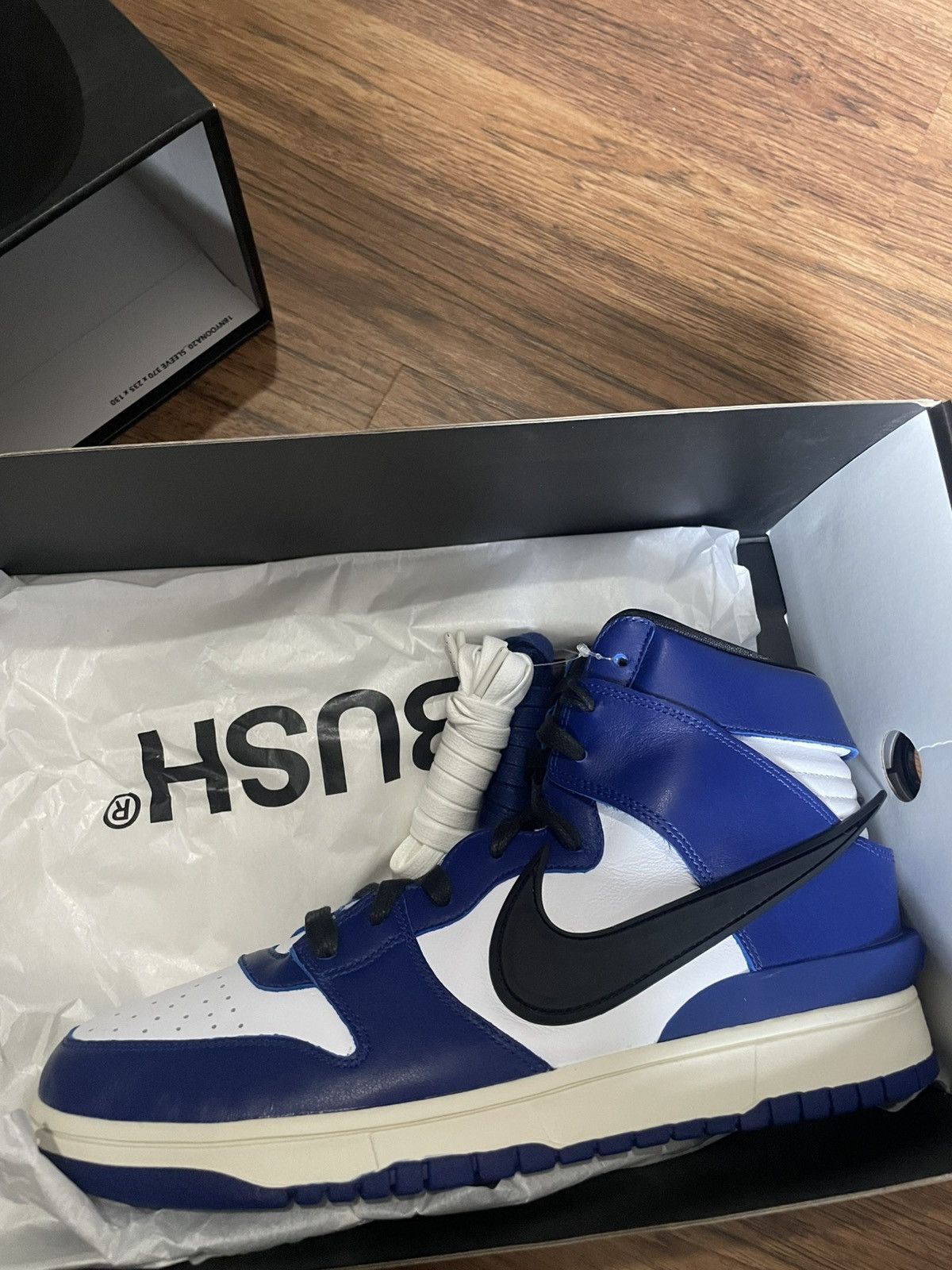 Nike dunks high ambush deep royal size 11.5