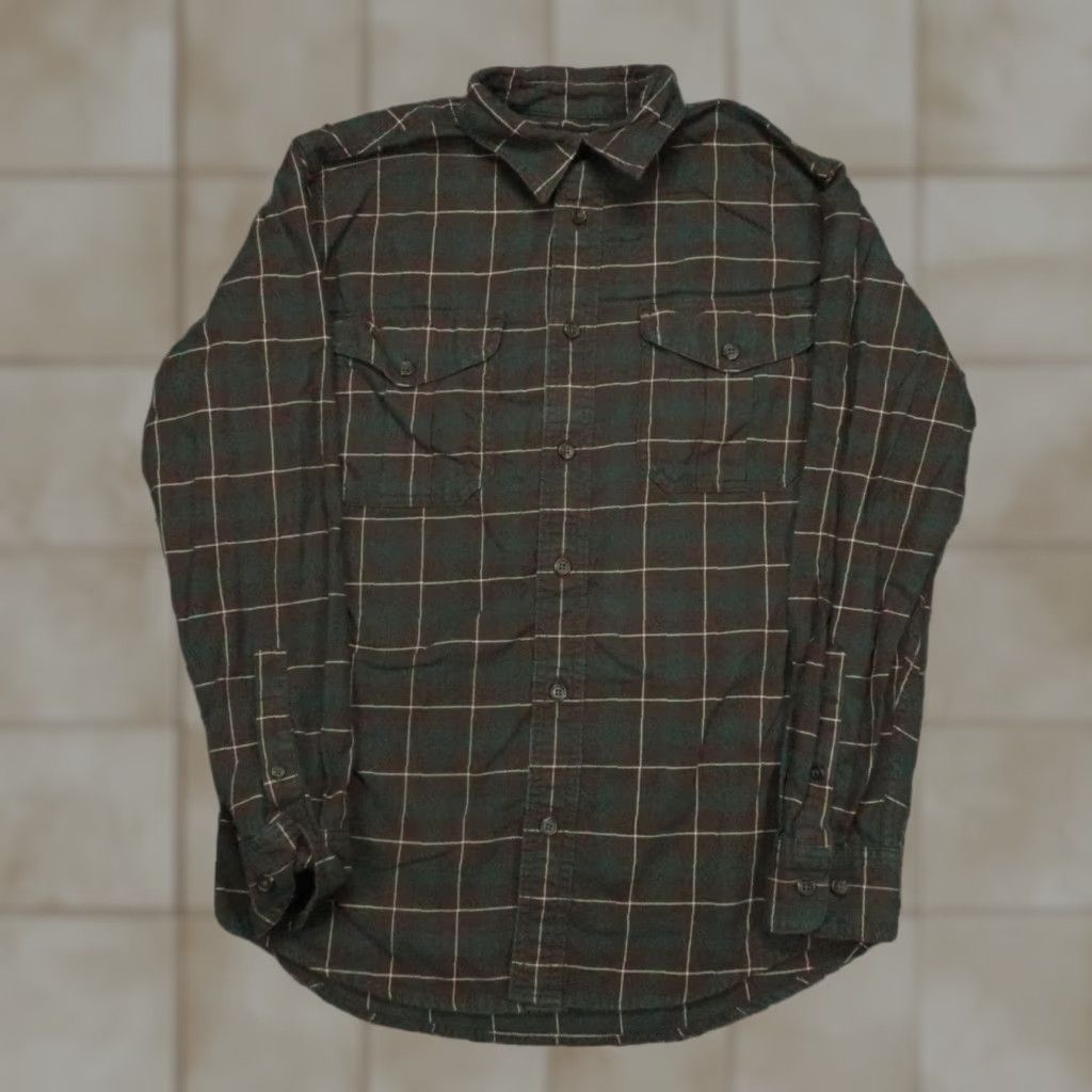 Filson Shirt Mens XS Brown Green Plaid Alaskan Guide Long Sleeve Button Up
