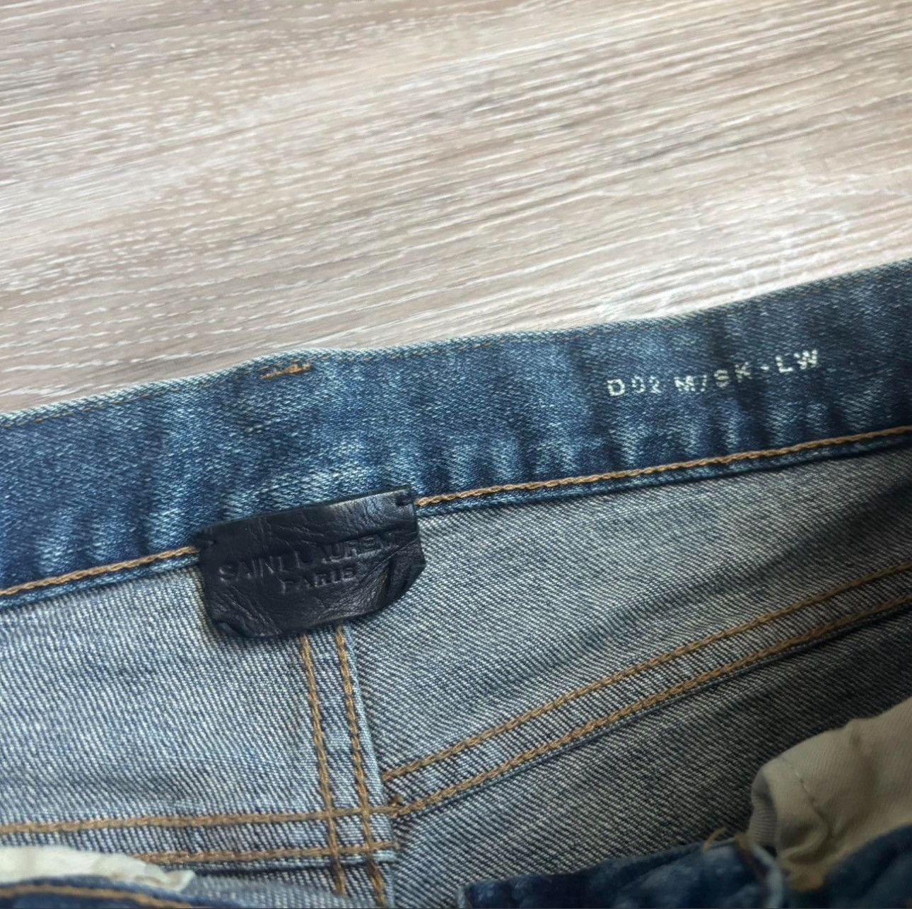 Saint Laurent Paris Saint Laurent D02 Knee Slit Denim Size US 28 / EU 44 - 2 Thumbnail