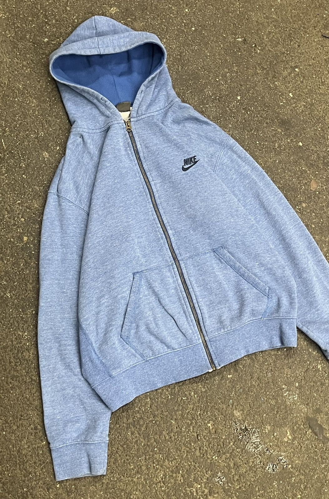 Nike × Vintage Nike vintage thermal lined zip up hoodie hype rare Size US XXL / EU 58 / 5 - 3 Thumbnail
