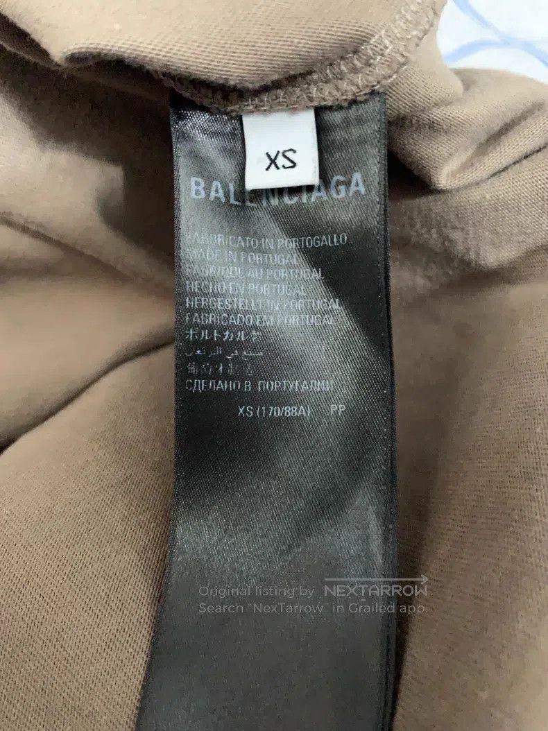Balenciaga Balenciaga Ripped Logo Short Sleeve T-Shirt Size US XS / EU 42 / 0 - 3 Thumbnail