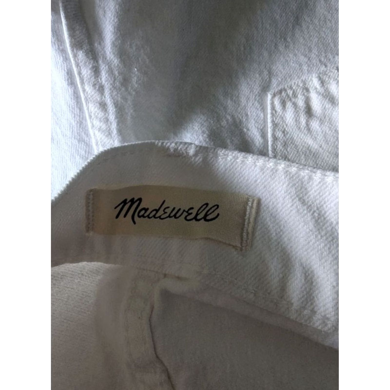 Madewell Madewell High-Rise Denim Shorts - White - 31 - Raw Hem Size 24" / US 00 / IT 34 - 5 Thumbnail