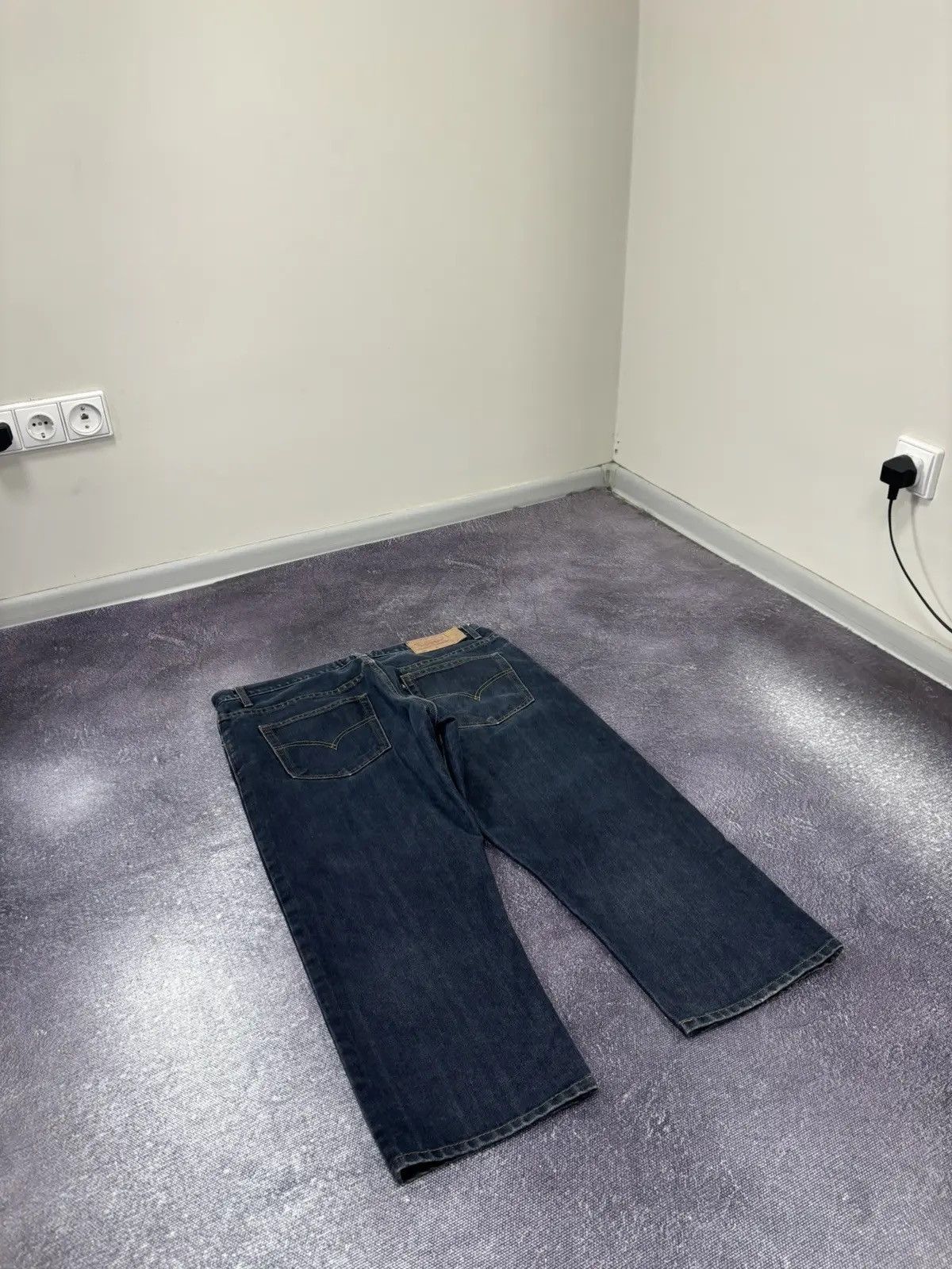 Levi's × Vintage Vintage Levi’s 501 Big Blue Tab USA Denim Baggy Jeans Size US 38 / EU 54 - 3 Thumbnail
