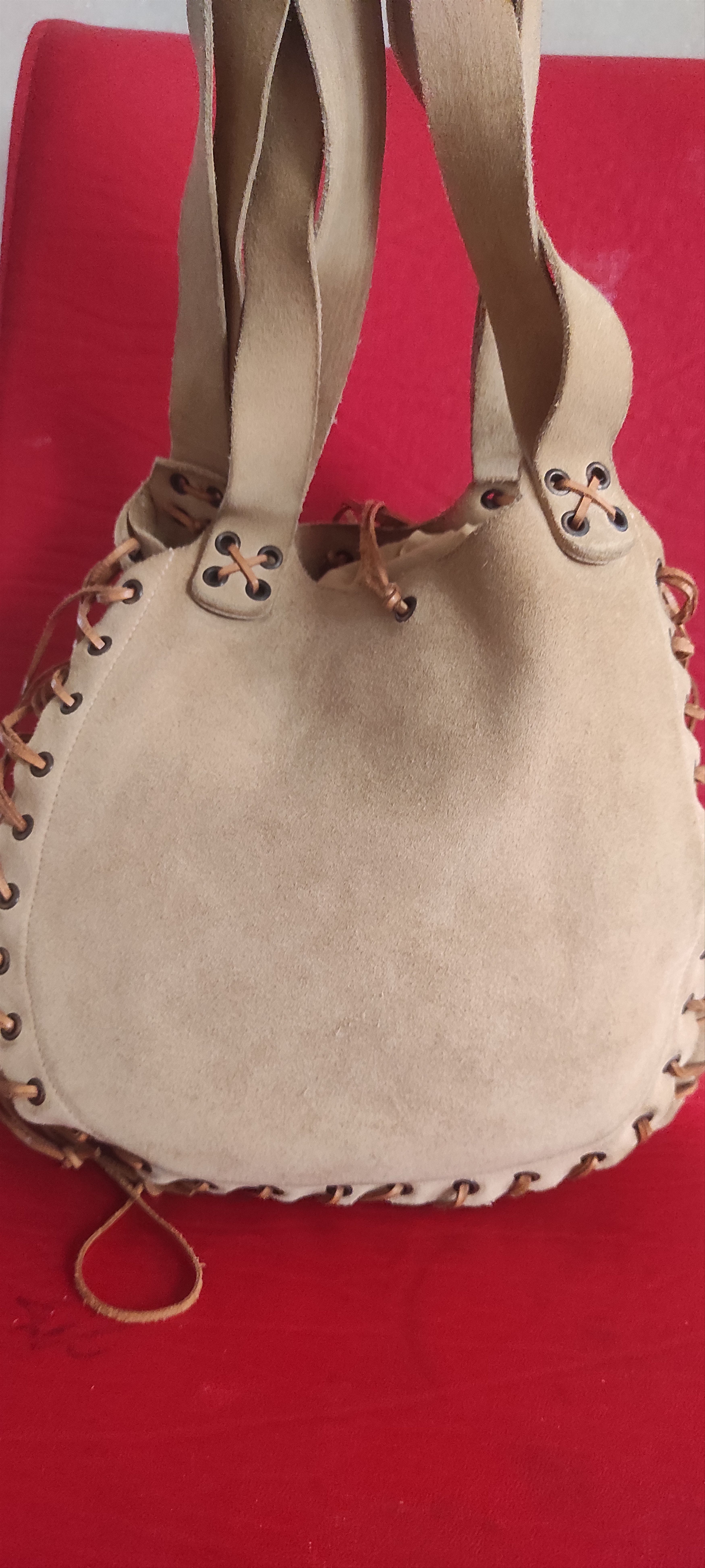 Moschino Moschino Jeans Suede Leather Fringe Hobo Tan Shoulder Bag Size ONE SIZE - 11 Thumbnail