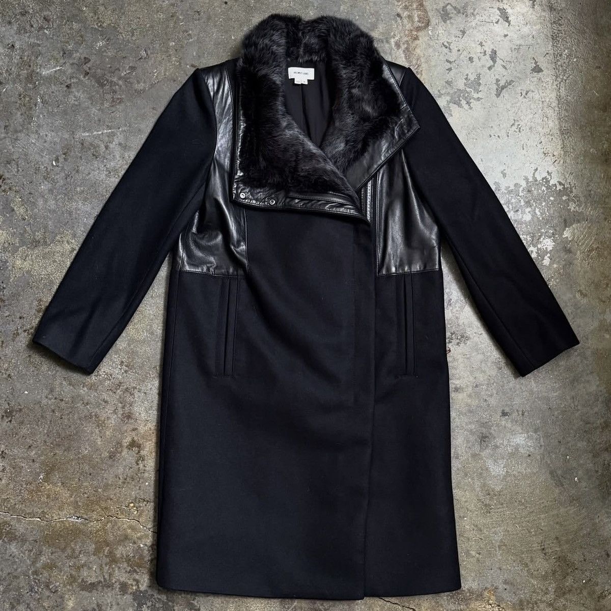 Helmut Lang HELMUT LANG RABBIT FUR TRENCH- BLACK - S Size S / US 4 / IT 40 - 1 Thumbnail