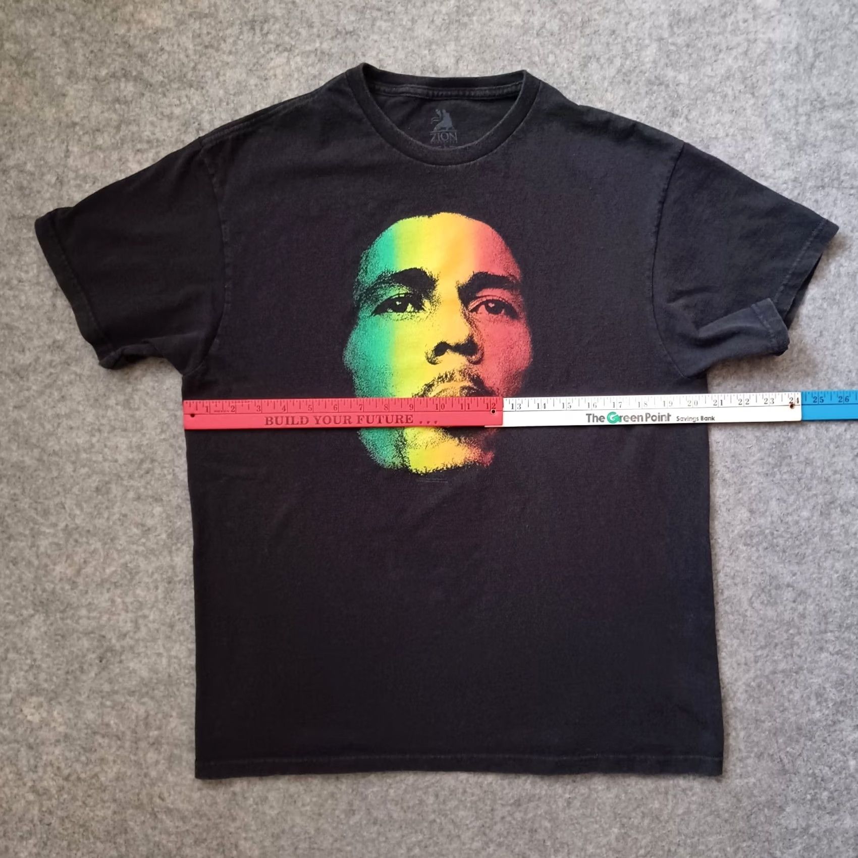Vintage Zion Rootswear Bob Marley T Shirt Mens Large Black Rasta Faded Short Sleeve Size US L / EU 52-54 / 3 - 4 Thumbnail