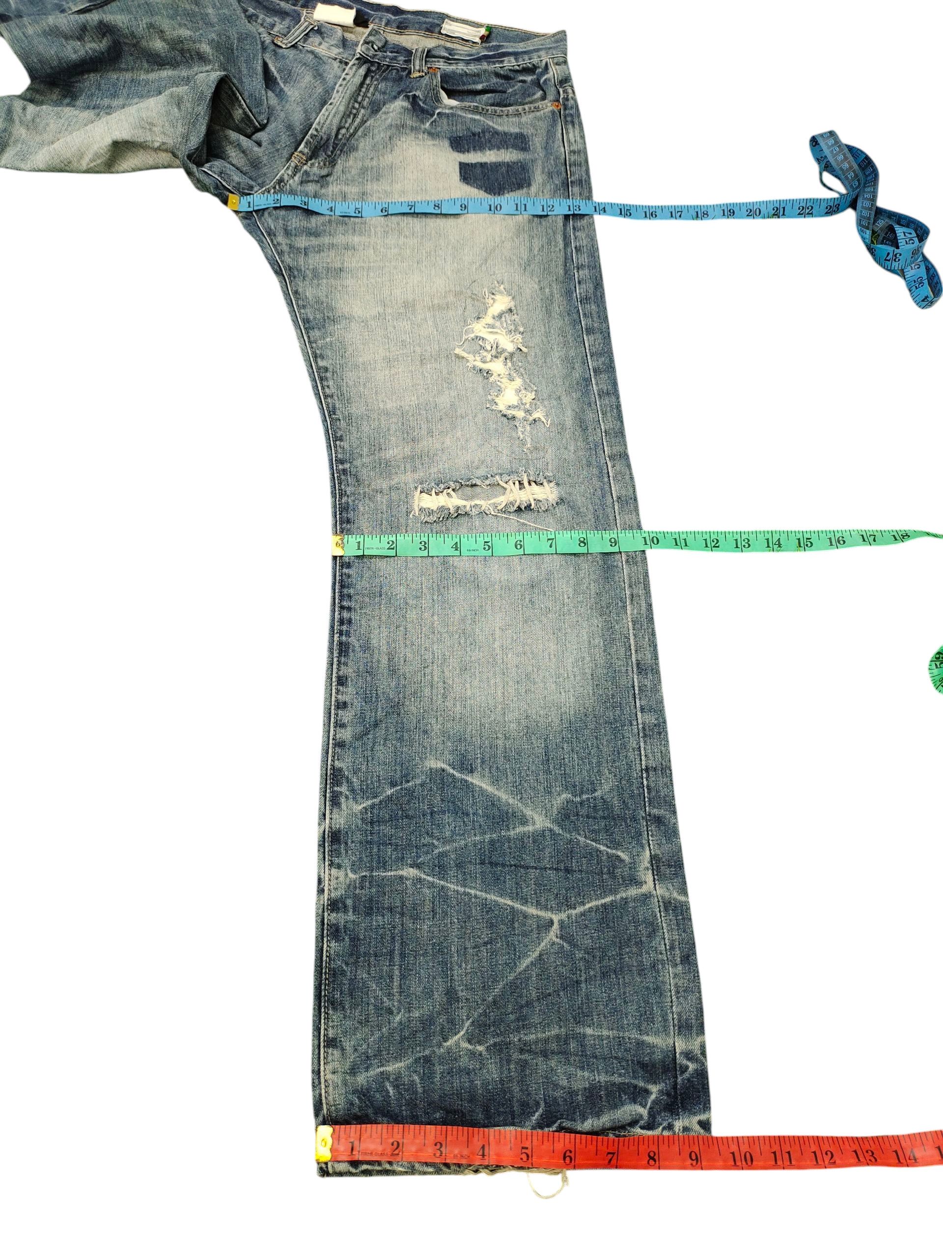 Kapital Vintage 90s Scanner Fundamental Clawmark Distres Denim Jeans Size US 32 / EU 48 - 18 Thumbnail