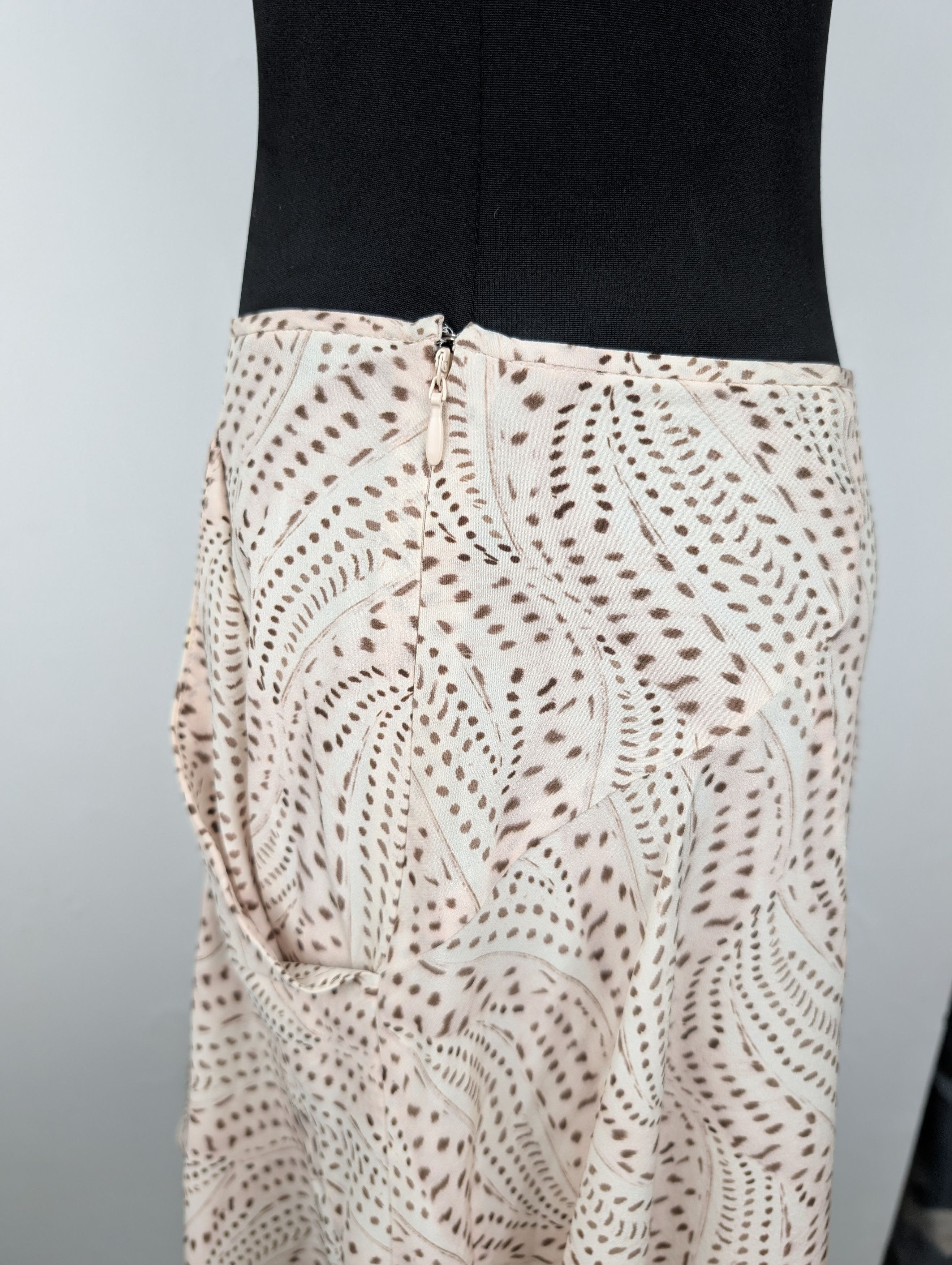 Isabel Marant Isabel Marant Beige Printed Silk Skirt With Ruffles Size 25" / US 0 / IT 36 - 6 Thumbnail