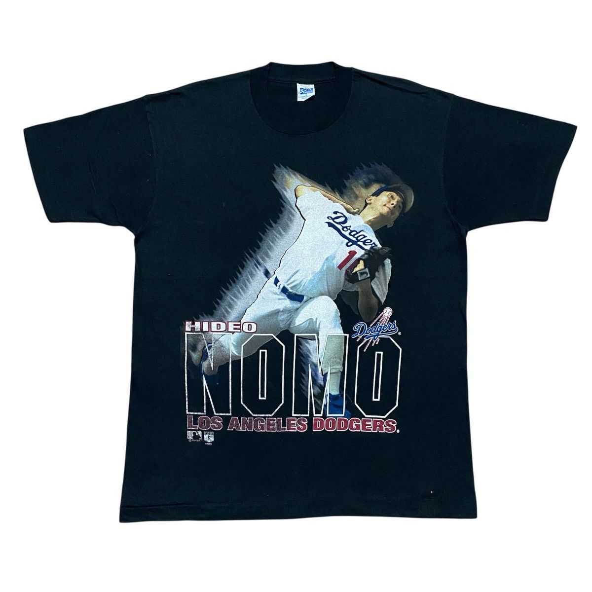 Salem Sportswear Rare‼️🔥Vintage MLB Hideo Nomo Los Angeles Dodgers T-Shirt Size US L / EU 52-54 / 3 - 1 Thumbnail