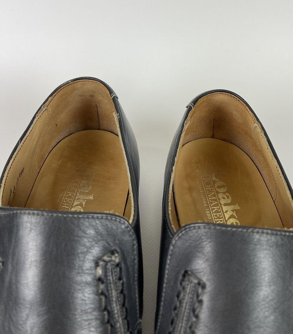 Loake Loake England Slip On Loafers Casual Leather Shoes Grey Size US 9.5 / EU 42-43 - 10 Thumbnail