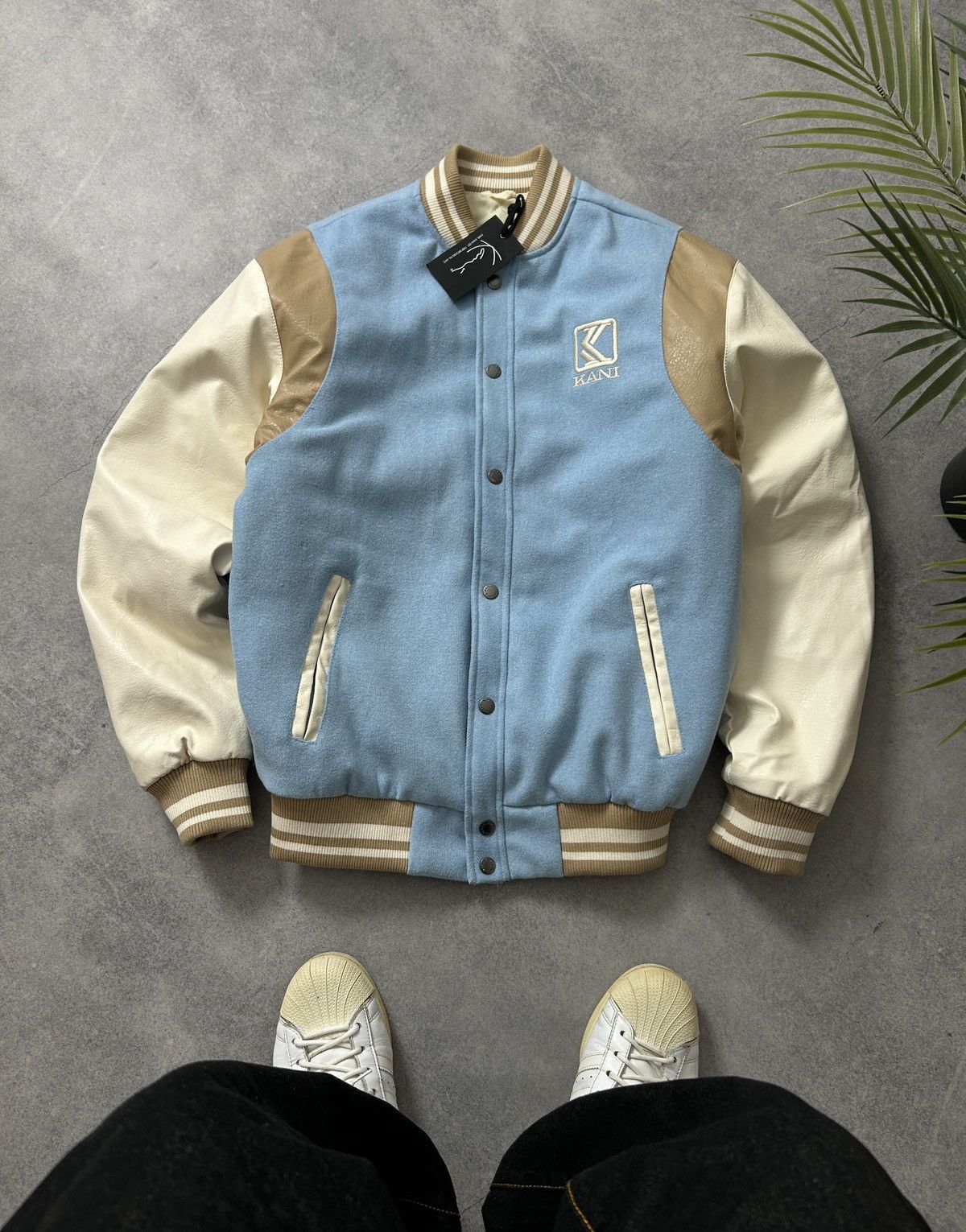 Karl Kani Karl Kani big logo jacket mens light/blue OG size S Size US M / EU 48-50 / 2 - 1 Thumbnail