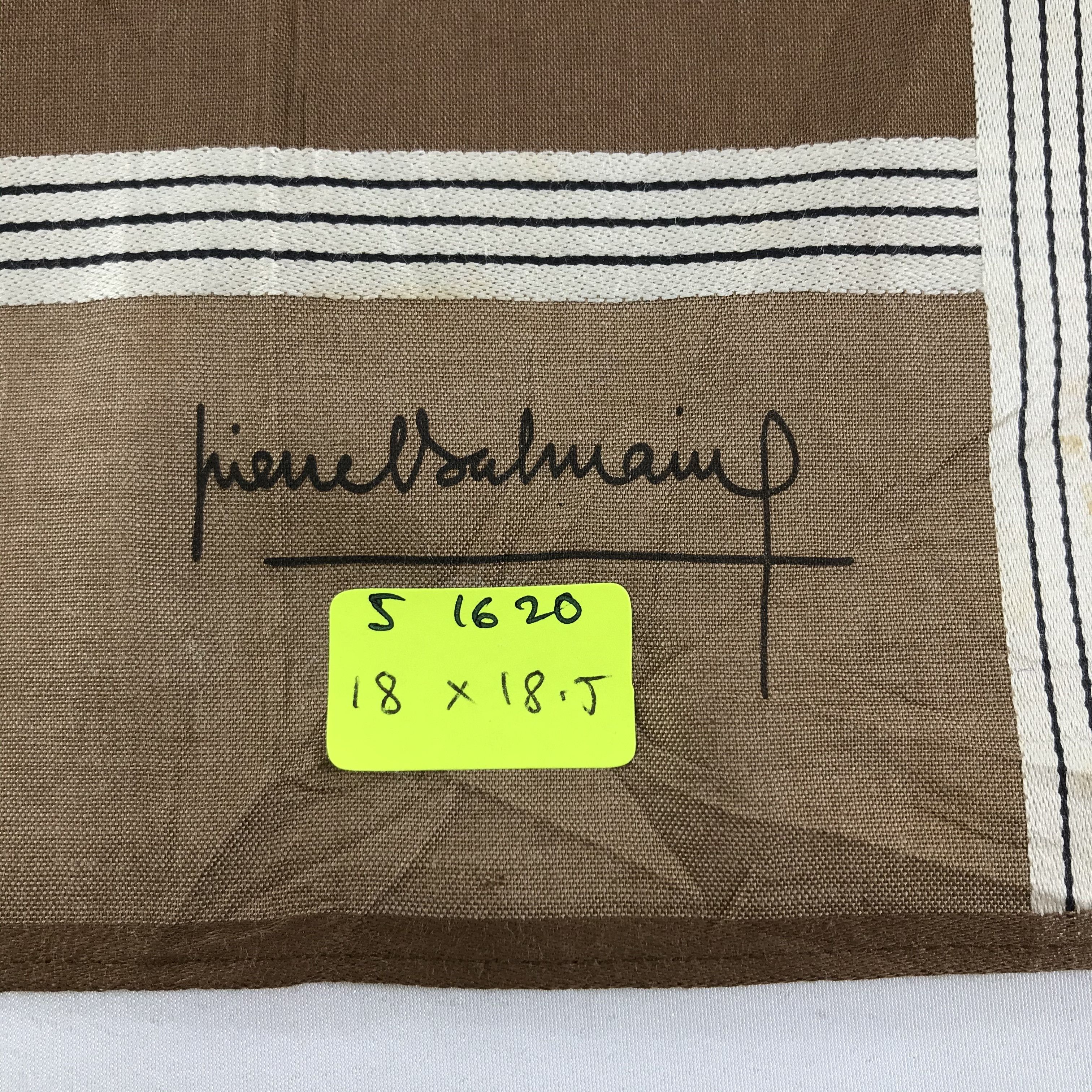 Pierre Balmain × Vintage Pierre Balmain Bandana / Handkerchief / Neckerchief - S1620 Size ONE SIZE - 5 Thumbnail