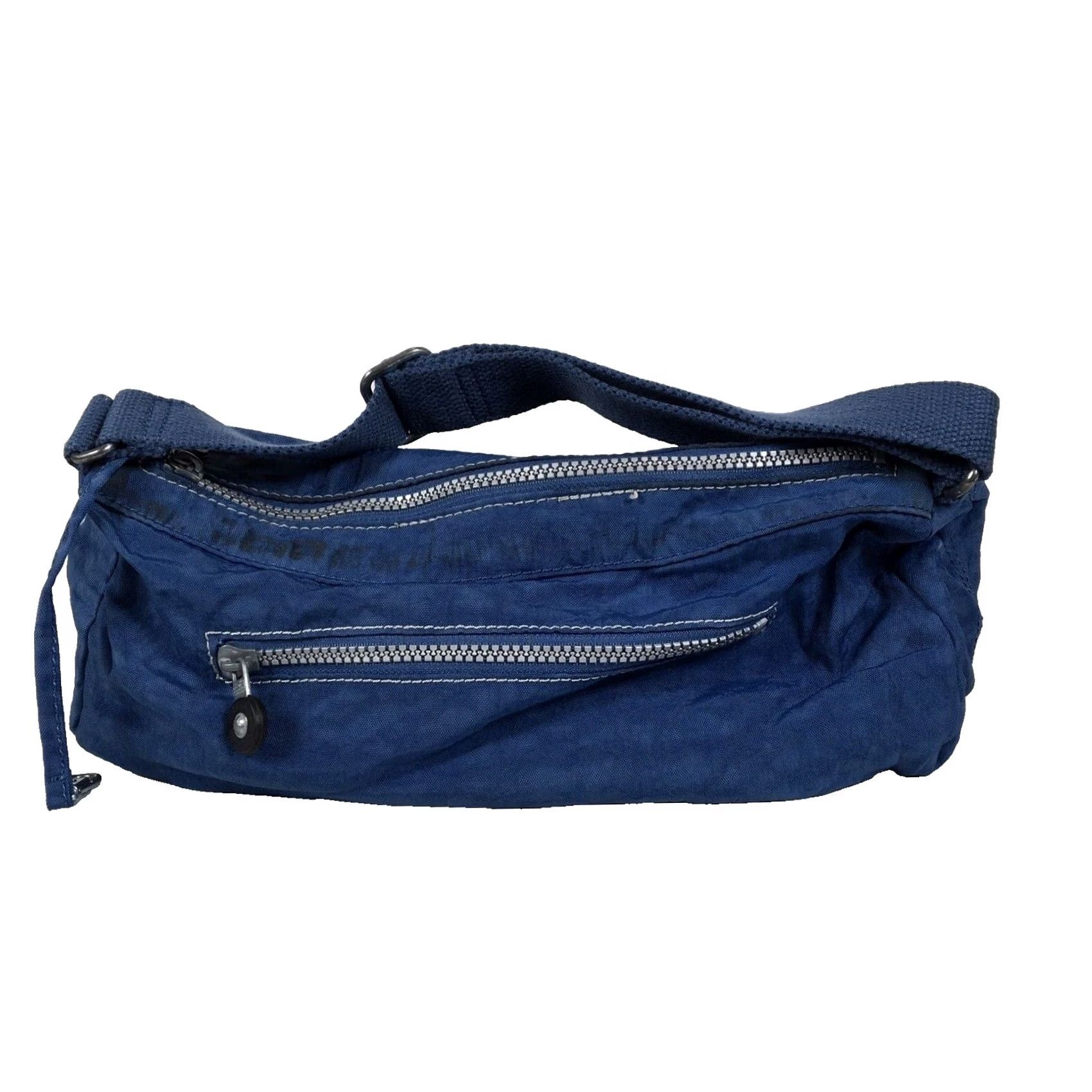 Vintage VINTAGE Kipling Dark Blue Mini Hobo Handbag Purse Shoulder Bag Zip 90s Women’s Size ONE SIZE - 2 Thumbnail