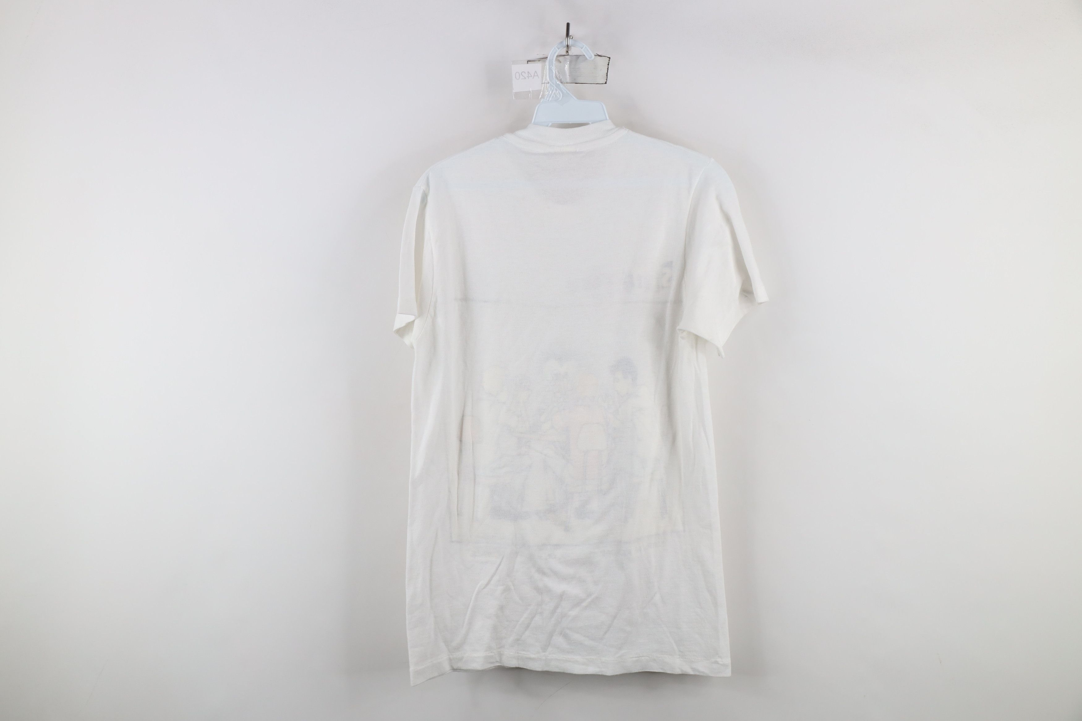 Vintage Vintage 80s Streetwear Tees Comic Poker T-Shirt White USA Size US S / EU 44-46 / 1 - 10 Thumbnail