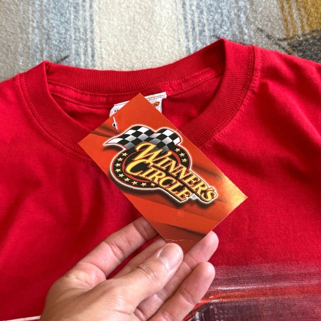 Budweiser VINTAGE Dale Earnhardt Jr Budweiser NASCAR T-Shirt XL Men Red Short Sleeve 90s Y2K Racing Nascar Brand New NWT Winner's Circle Shirt Size US XL / EU 56 / 4 - 4 Thumbnail