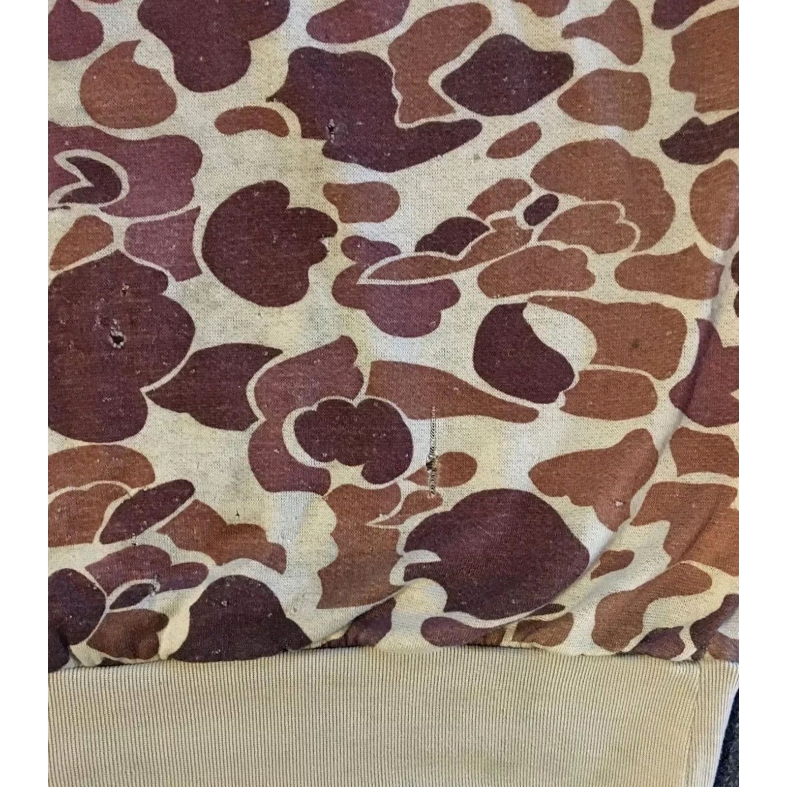 Vintage VINTAGE 80s Frog Camo Faded Distressed Sweatshirt Hoodie Camouflage Army Military Track Grunge 70s Mens M Brown Short Description: See Measurements Size US M / EU 48-50 / 2 - 5 Thumbnail