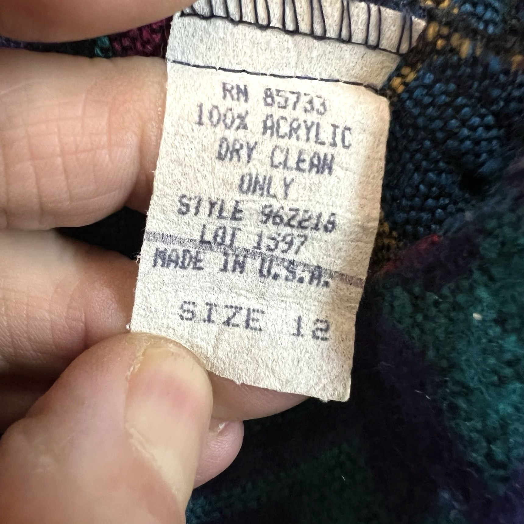 Vintage VINTAGE BonJour Aztec Geometric Wrap Skirt Womens Size 12 Midi Blue Casual Fashion Size 34" / US 12 / IT 48 - 6 Thumbnail