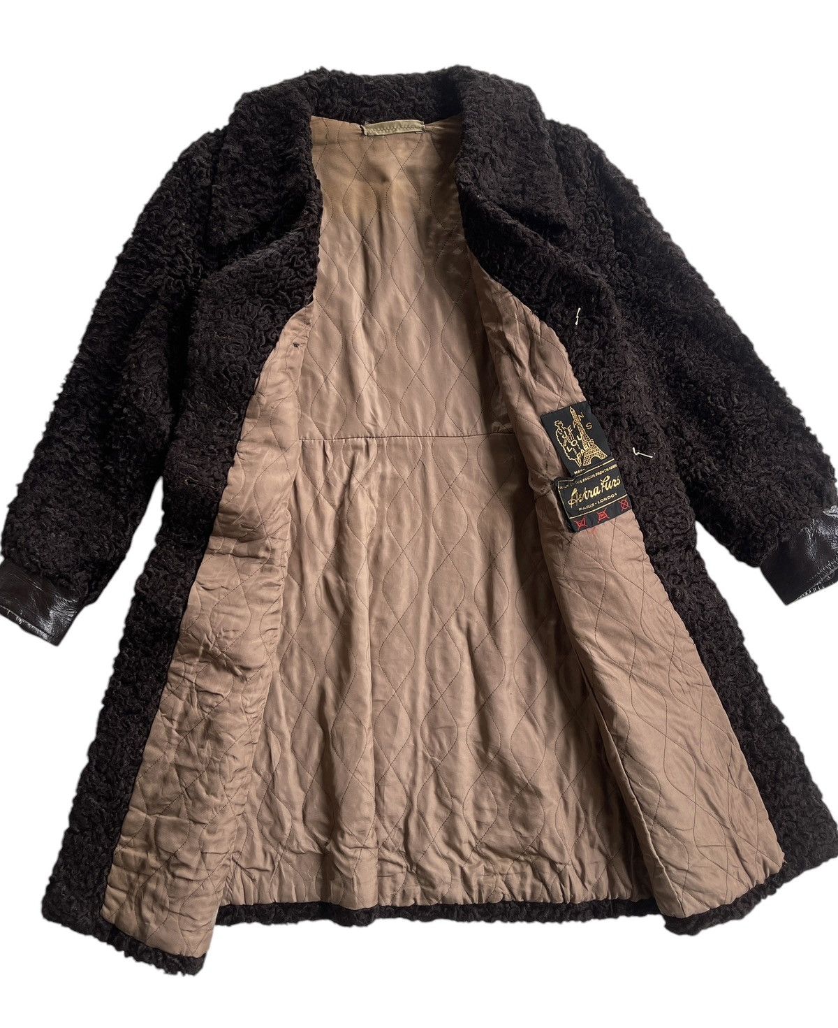 Vintage Vintage Jean Louis Paris Curly Astra Furs Coat Size S / US 4 / IT 40 - 9 Thumbnail