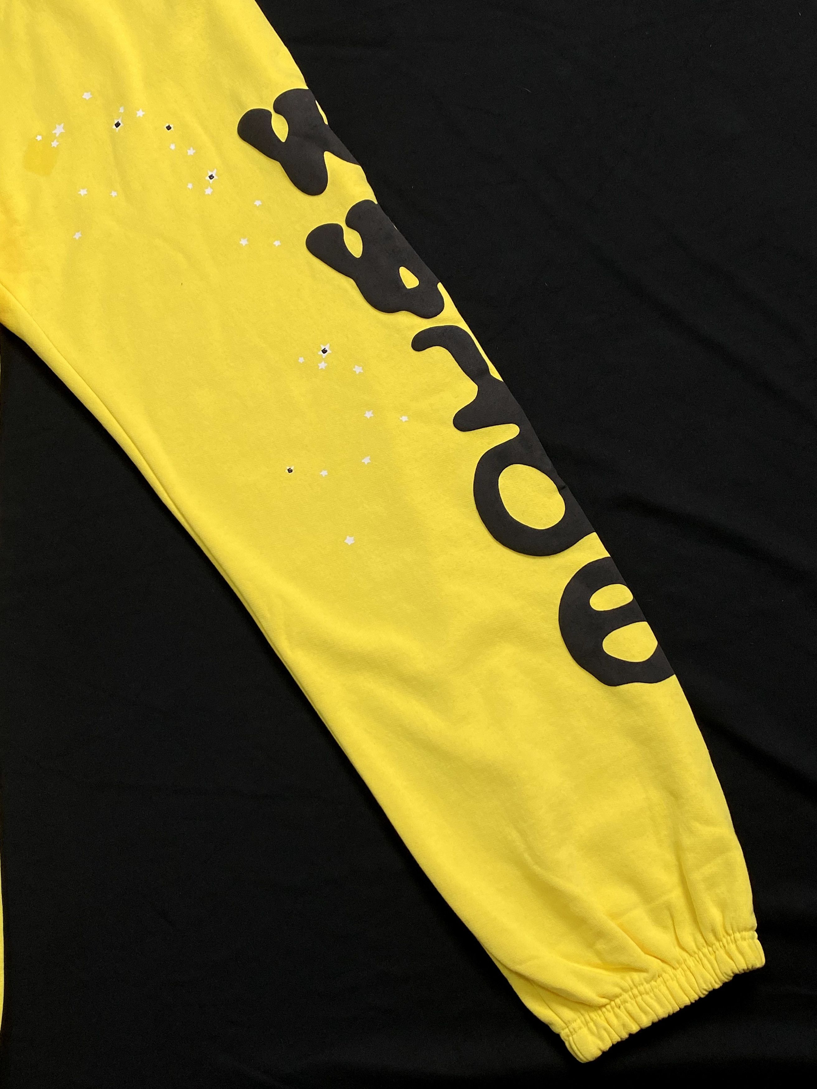 Sp5der Rare Sp5der Beluga Classic Logo Sweatpants 'Gold' Large Size US 32 / EU 48 - 3 Thumbnail