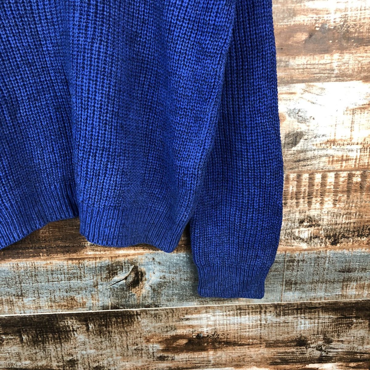 Homespun Knitwear × Japanese Brand World Basic Blue Knitwear #A1502 Size US M / EU 48-50 / 2 - 8 Thumbnail