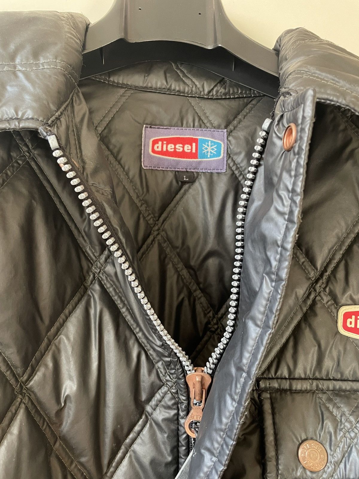 Diesel × Vintage Diesel vintage quilted jacket VERY RARE Size US L / EU 52-54 / 3 - 4 Thumbnail