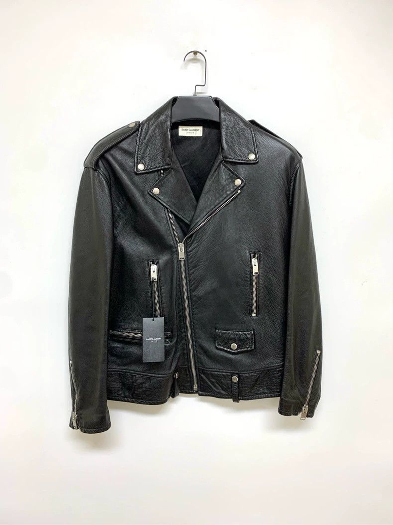 Saint Laurent Paris Saint Laurent Paris Leather motorcycle jacket 2505-Nextarro Size US M / EU 48-50 / 2 - 1 Thumbnail