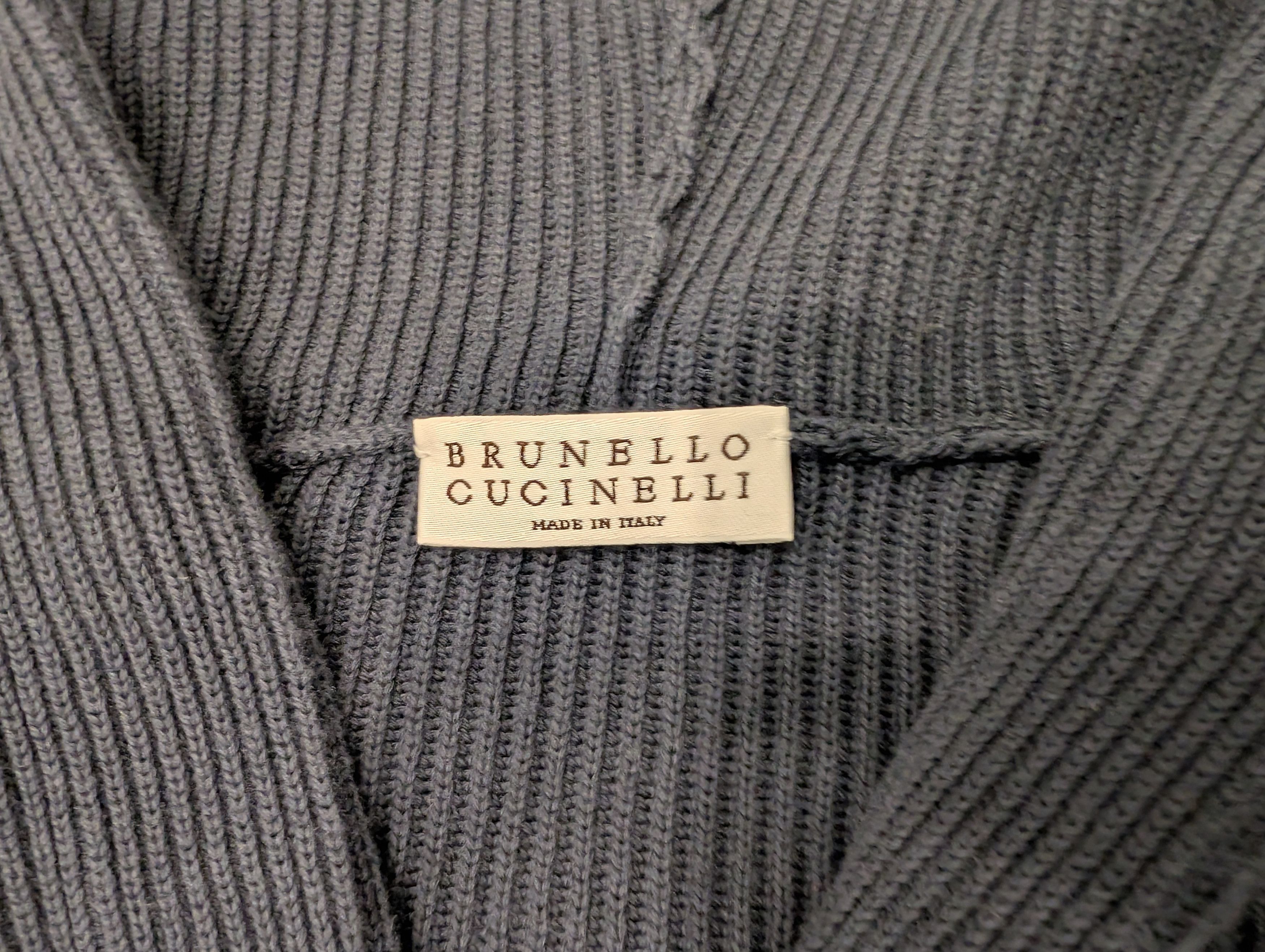 Brunello Cucinelli Brunello Cucinelli Cotton Ribbed Crop Hoodie Made in Italy Size XS / US 0-2 / IT 36-38 - 3 Thumbnail