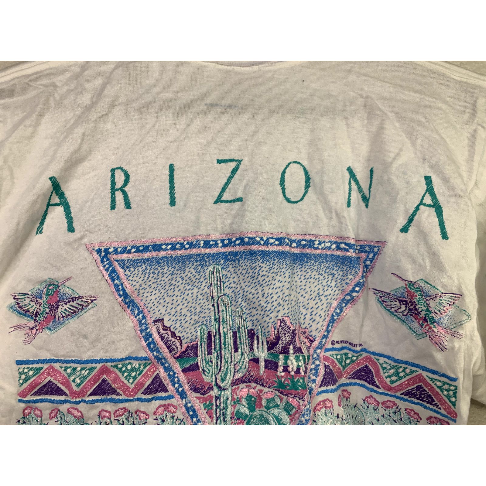 Jerzees Vintage Test Print Shirt Grand Canyon Arizona White M Tee Size US M / EU 48-50 / 2 - 19 Thumbnail