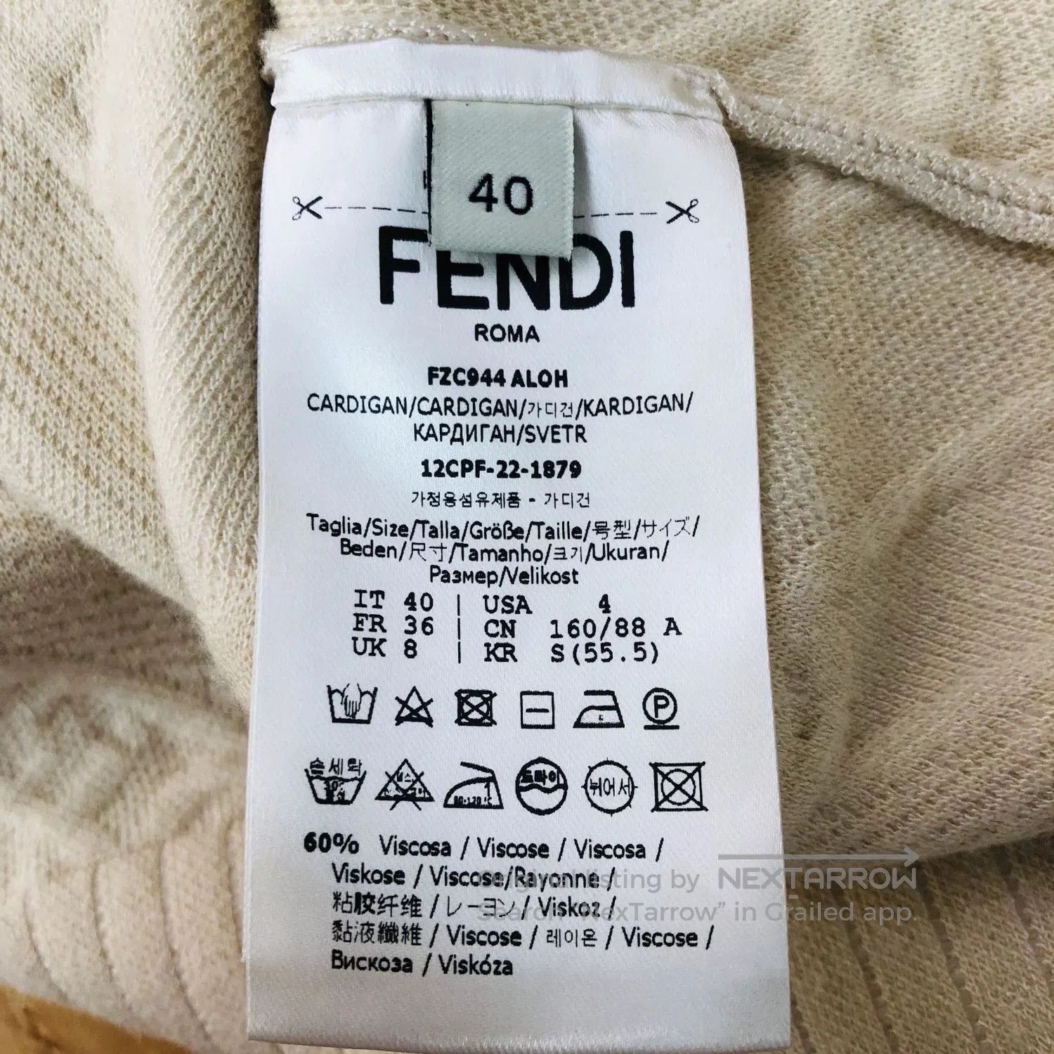 Fendi fendi ff lock buckle cardigan 40. Size US M / EU 48-50 / 2 - 4 Thumbnail
